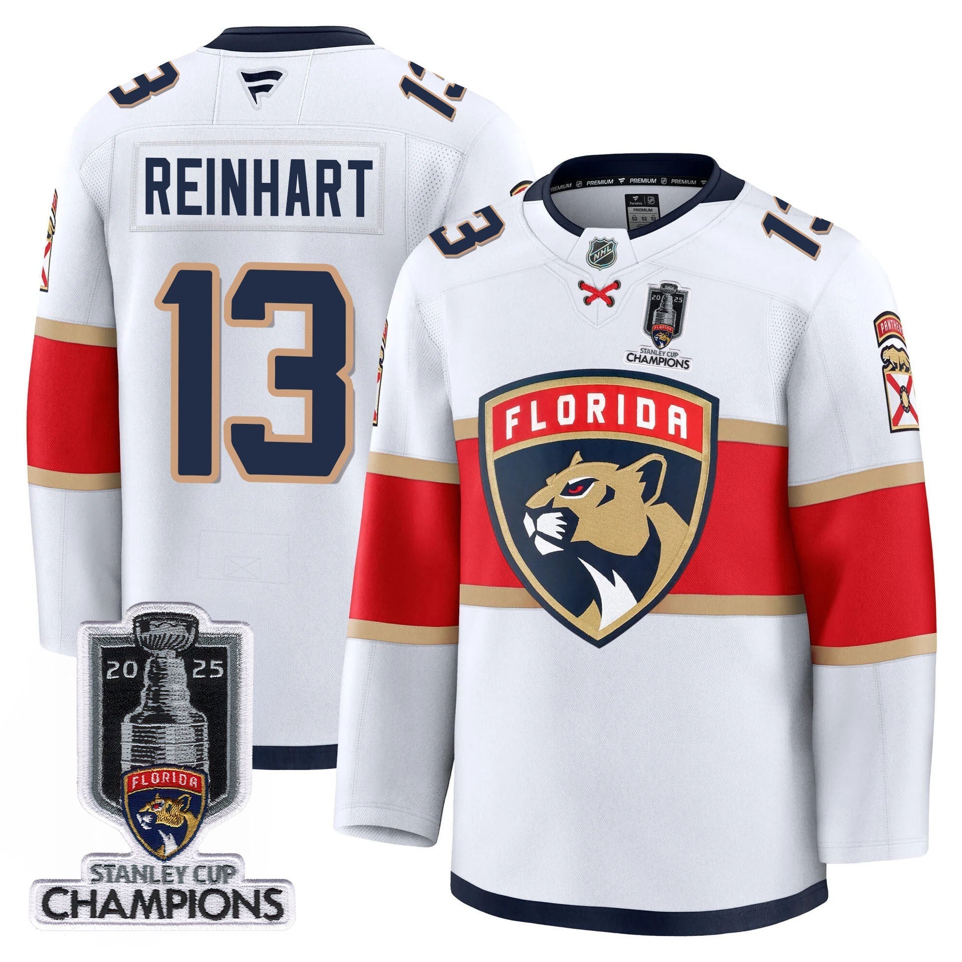 Florida Panthers 2025 Stanley Cup Champions Jersey - All Stitched