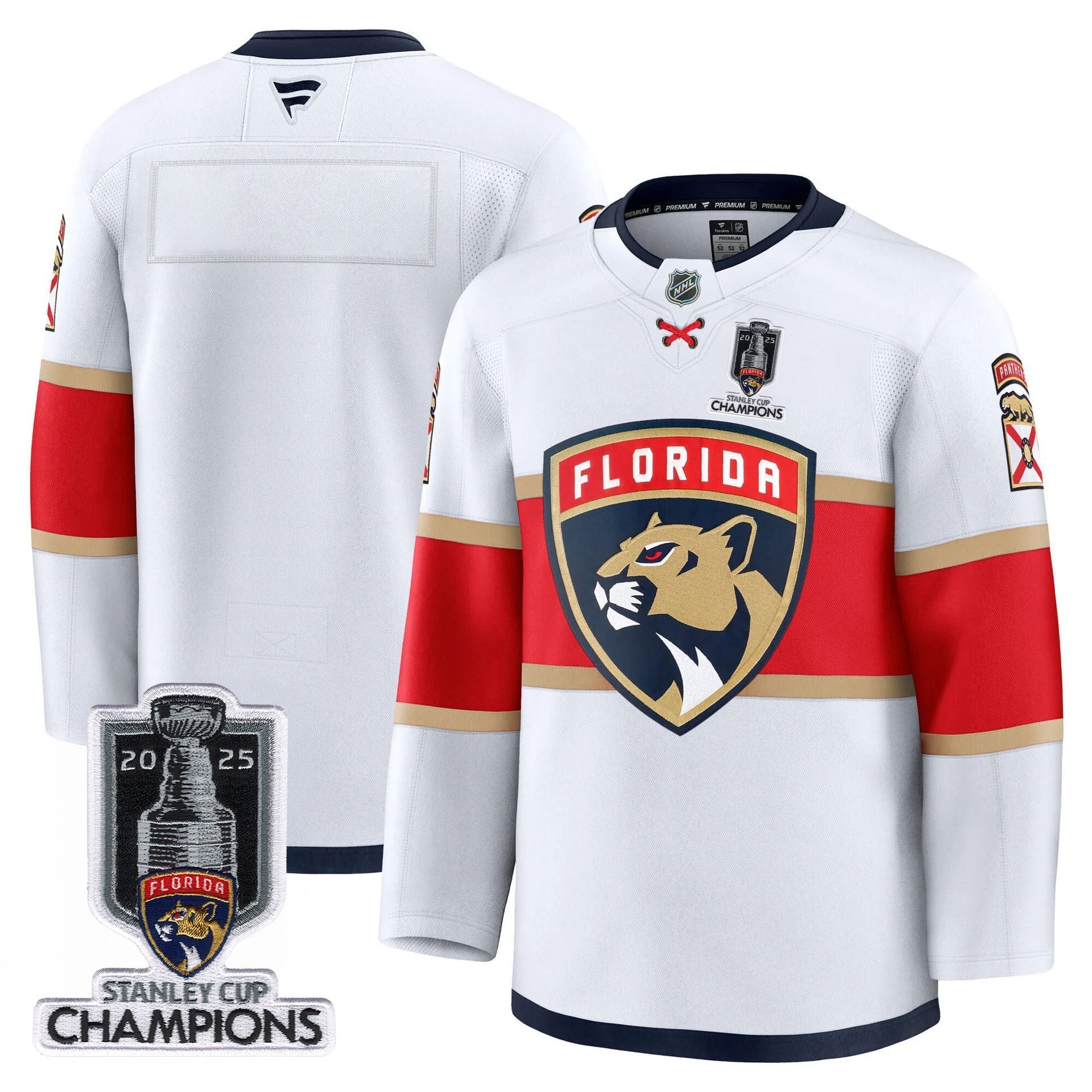 Florida Panthers 2025 Stanley Cup Champions Jersey - All Stitched