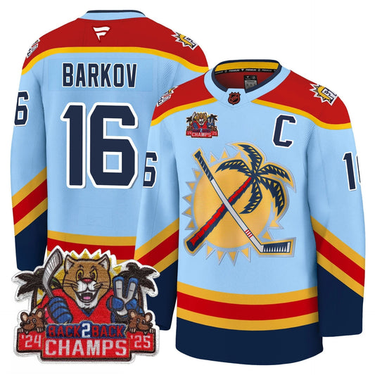 Florida Panthers 2025 Stanley Cup B2B Champions Jersey - All Stitched