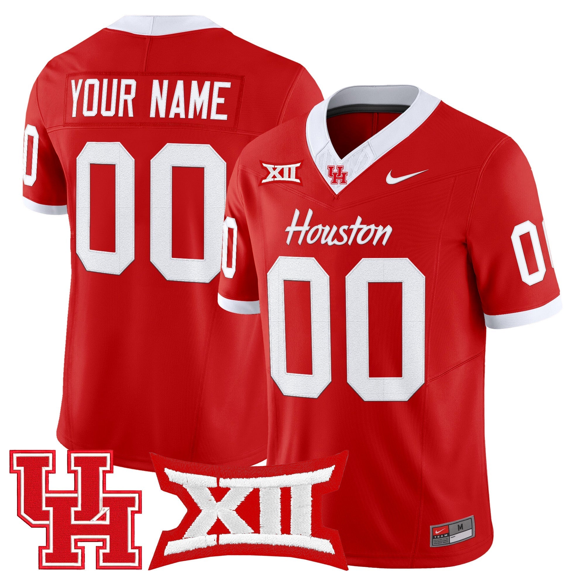 Custom Houston Cougars 2025 Vapor Limited Jersey - All Stitched