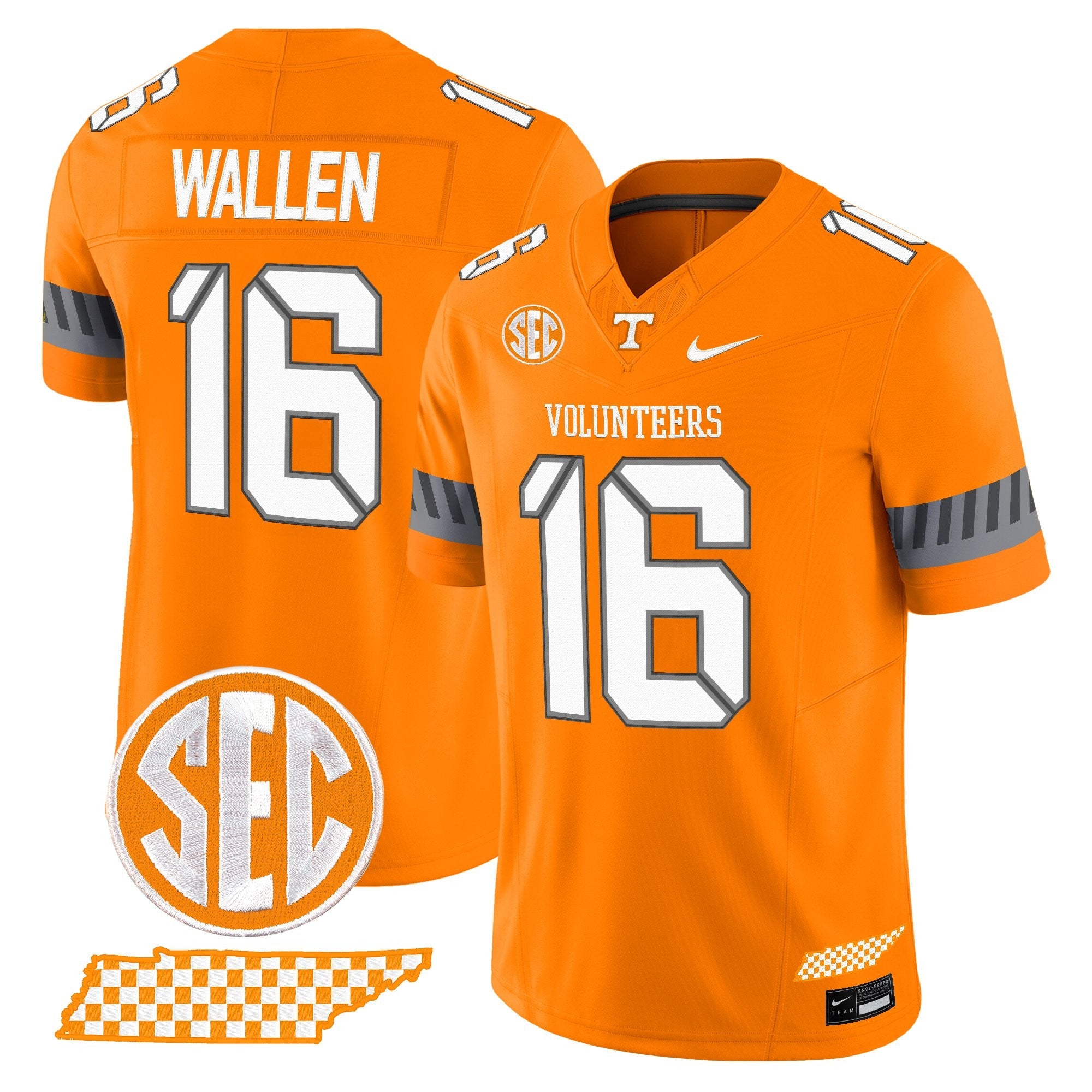 Tennessee Volunteers 2025 'Smokey Grey Series' Vapor Limited Jersey V2 - All Stitched