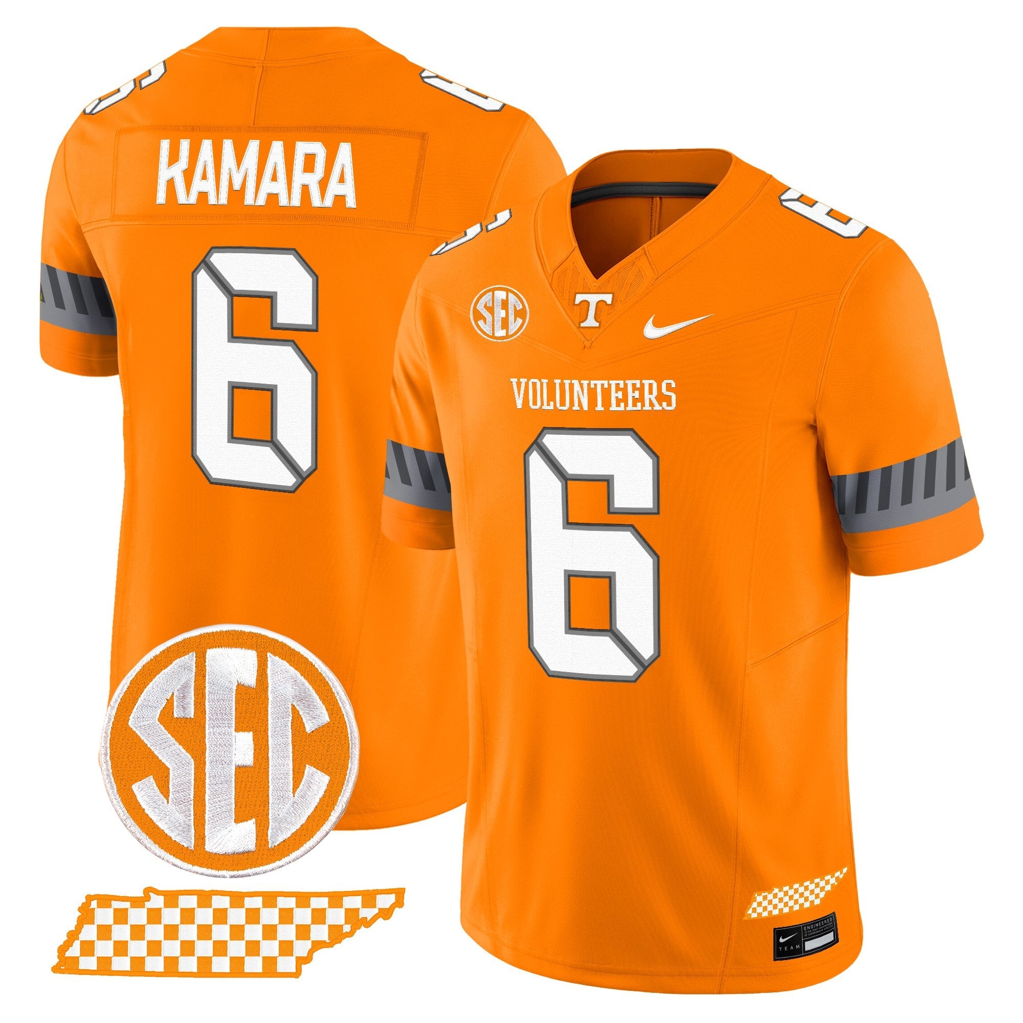 Tennessee Volunteers 2025 'Smokey Grey Series' Vapor Limited Jersey V2 - All Stitched