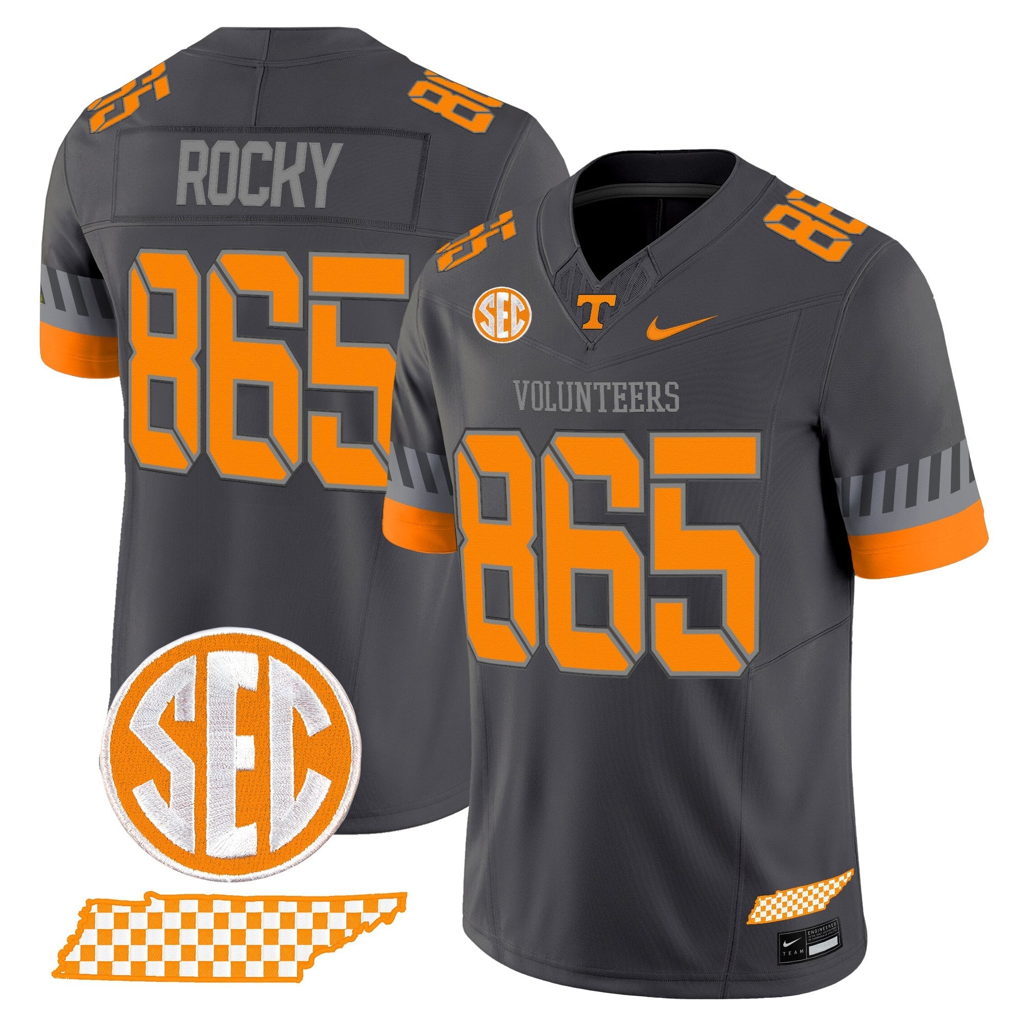 Tennessee Volunteers 2025 'Smokey Grey Series' Vapor Limited Jersey V2 - All Stitched