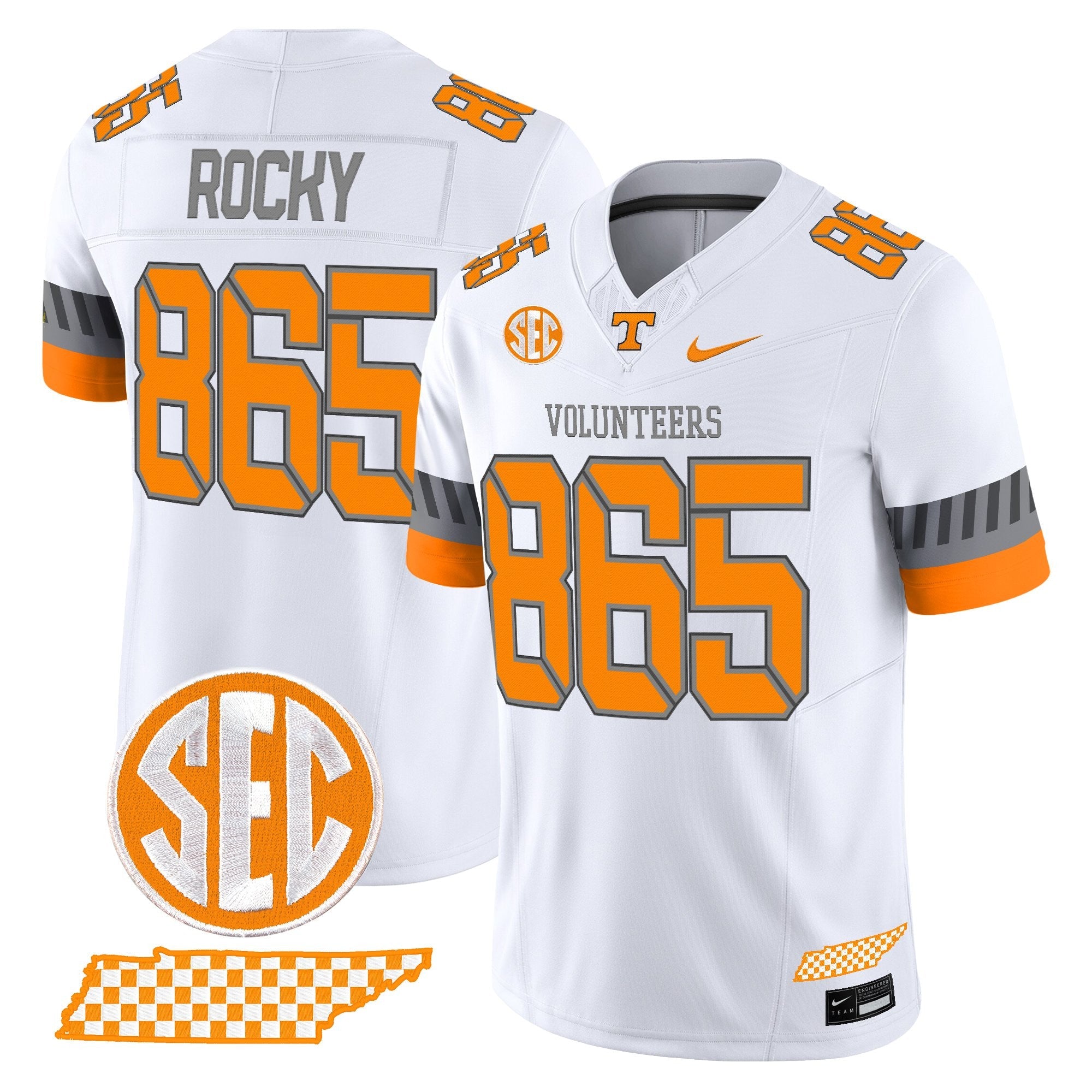 Tennessee Volunteers 2025 'Smokey Grey Series' Vapor Limited Jersey V2 - All Stitched
