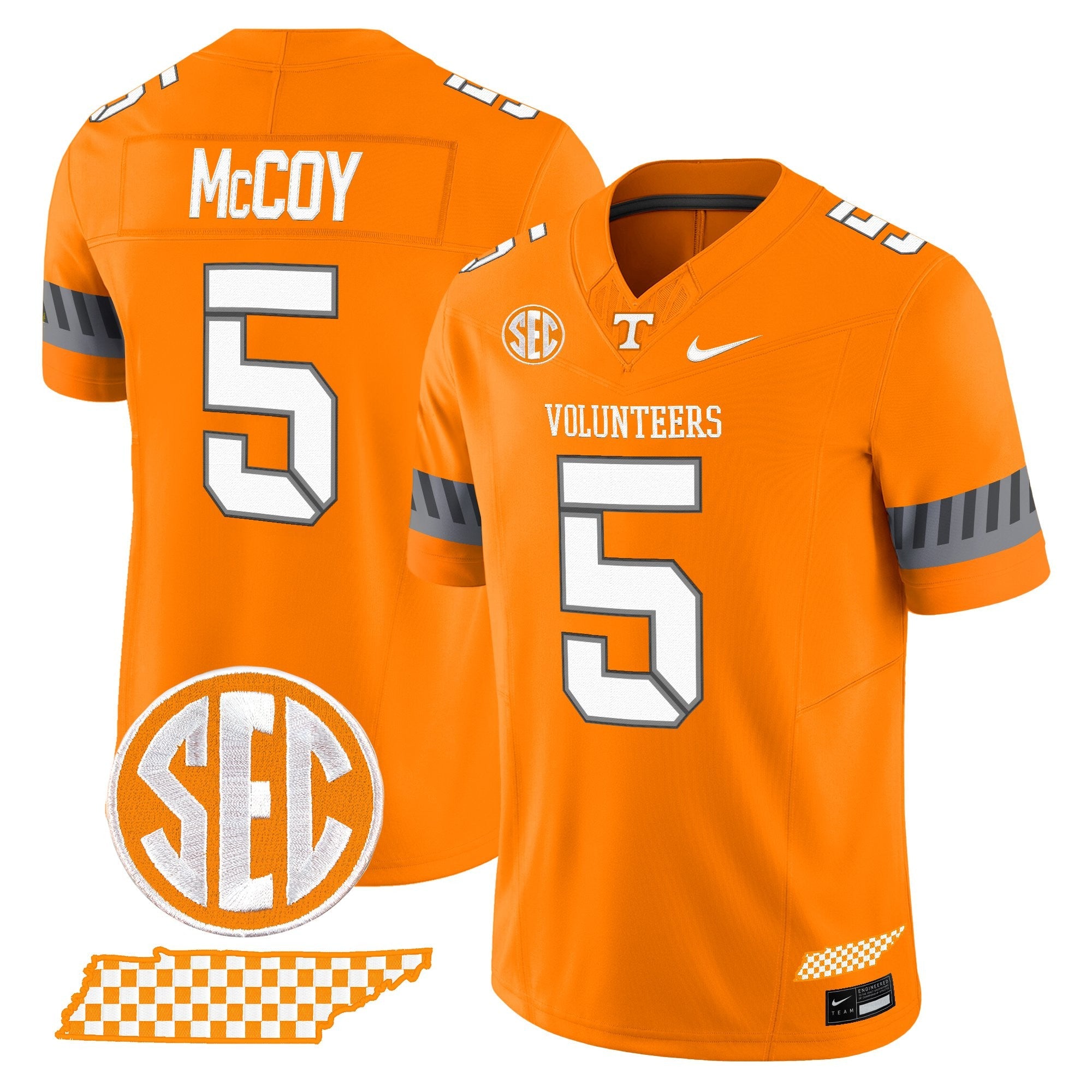 Tennessee Volunteers 2025 'Smokey Grey Series' Vapor Limited Jersey V2 - All Stitched