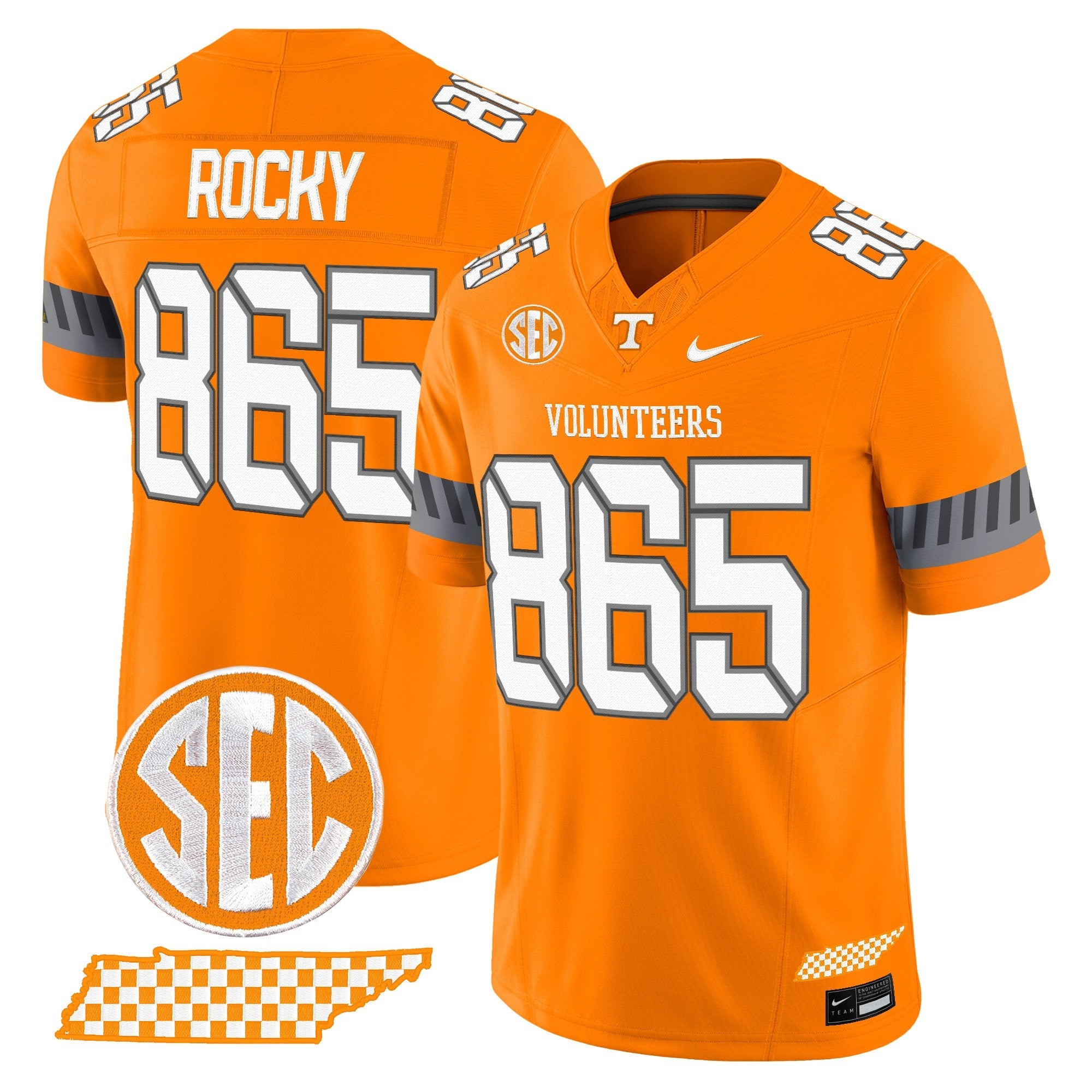 Tennessee Volunteers 2025 'Smokey Grey Series' Vapor Limited Jersey V2 - All Stitched