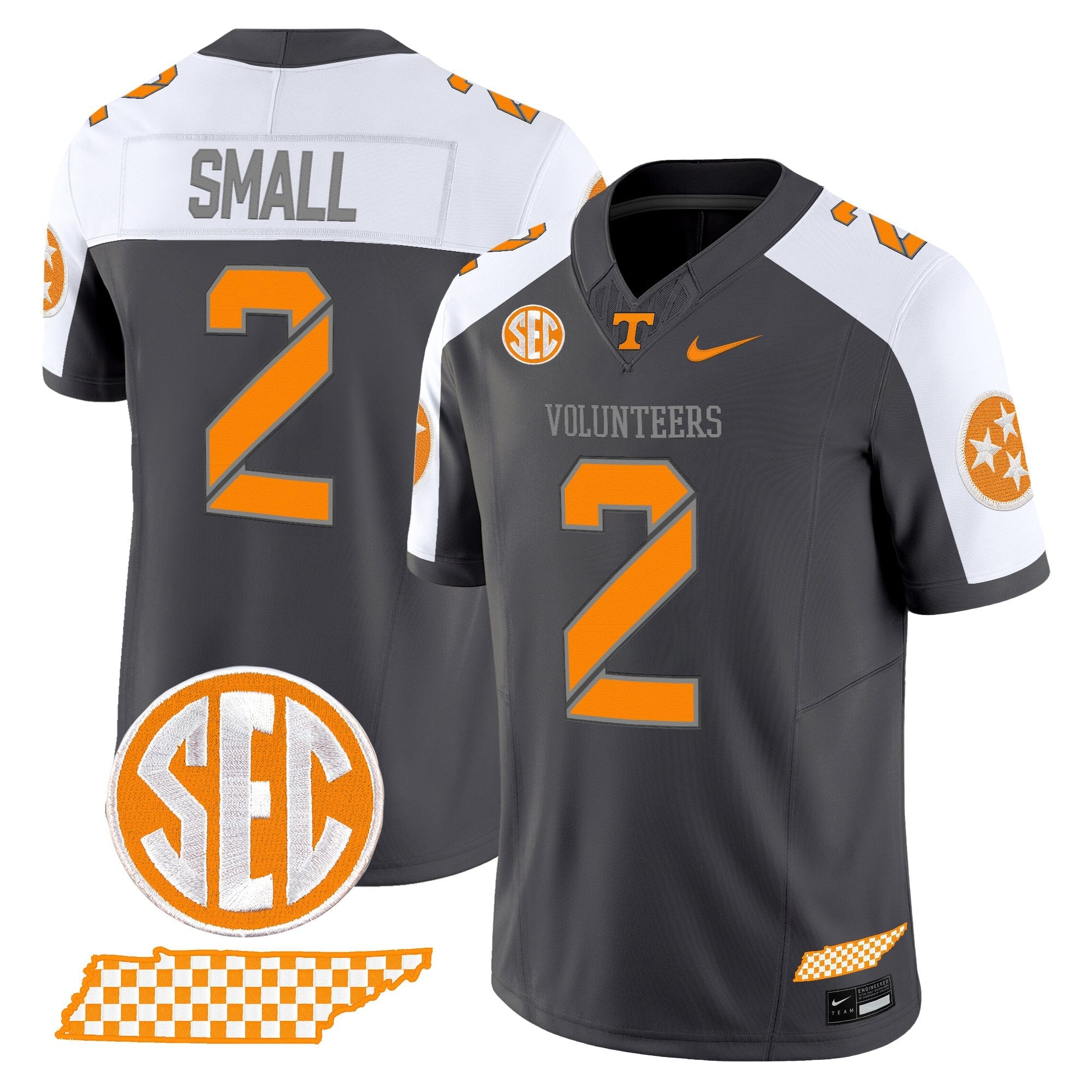 Tennessee Volunteers 2025 'Smokey Grey Series' Vapor Limited Jersey V2 - All Stitched