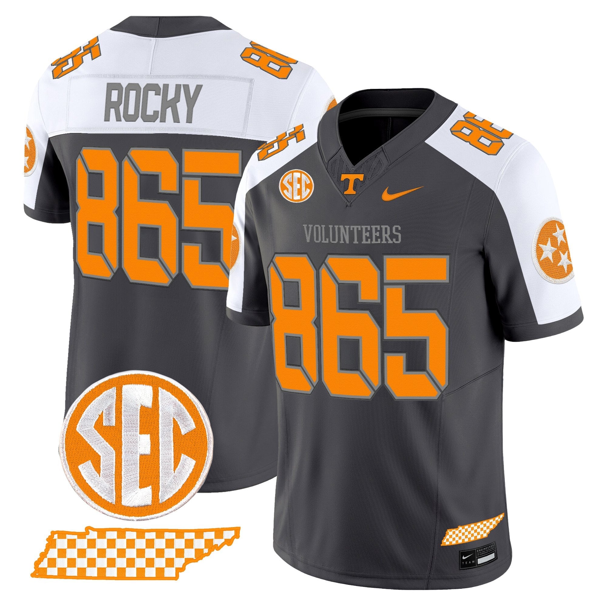 Tennessee Volunteers 2025 'Smokey Grey Series' Vapor Limited Jersey V2 - All Stitched