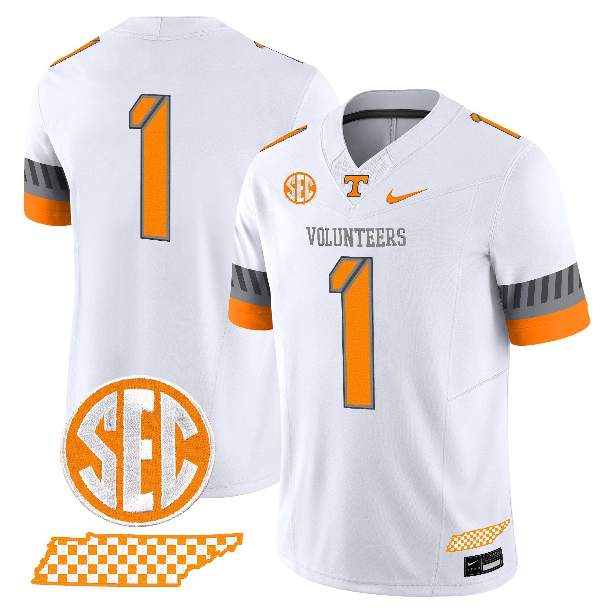 Tennessee Volunteers 2025 'Smokey Grey Series' Vapor Limited Jersey V2 - All Stitched