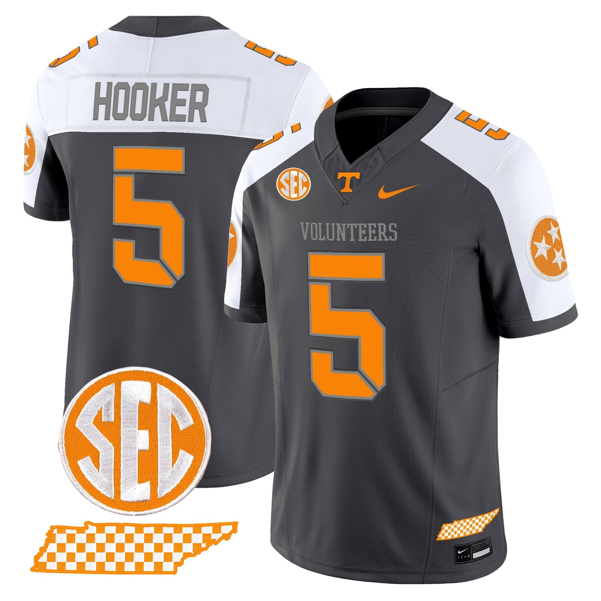 Tennessee Volunteers 2025 'Smokey Grey Series' Vapor Limited Jersey V2 - All Stitched