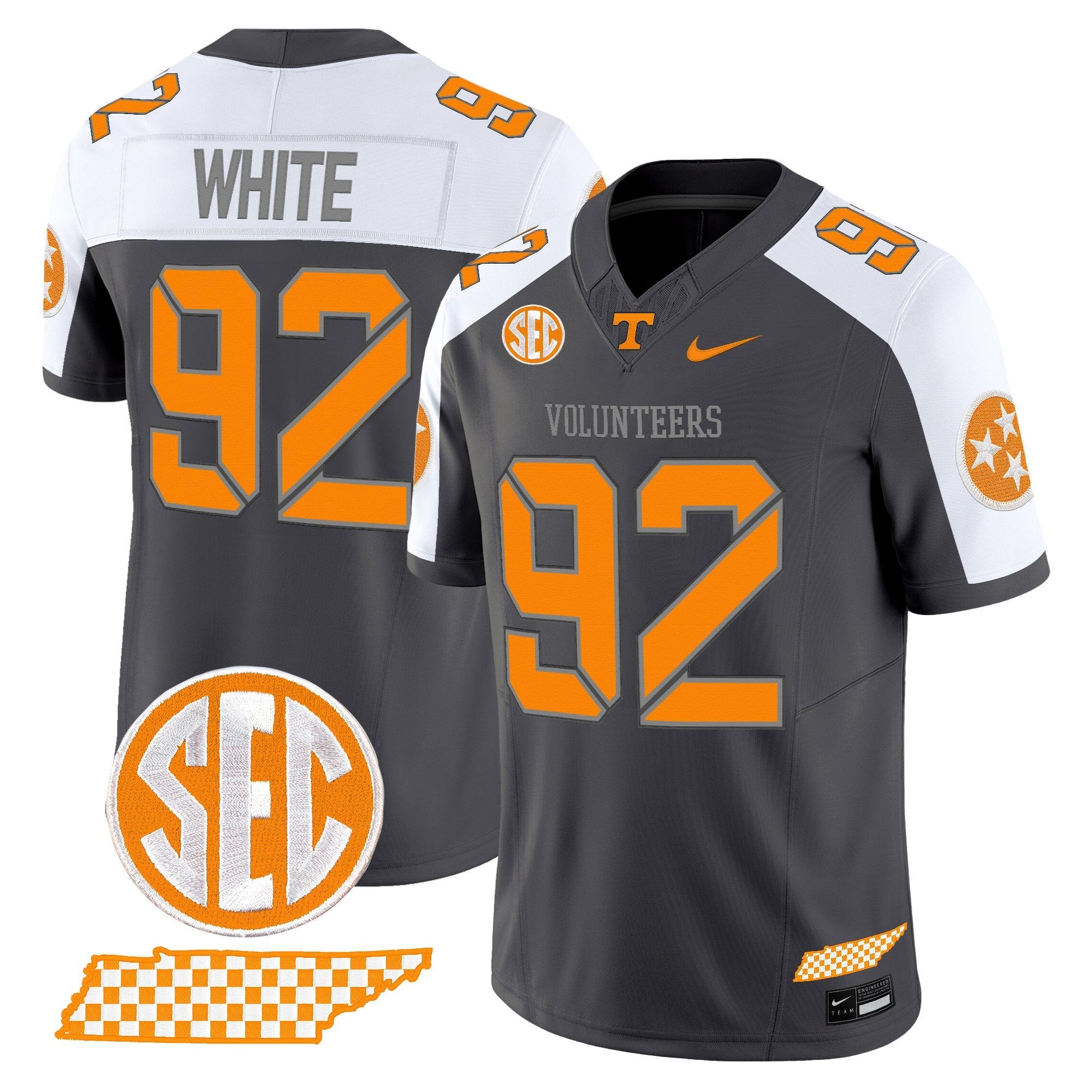Tennessee Volunteers 2025 'Smokey Grey Series' Vapor Limited Jersey V2 - All Stitched