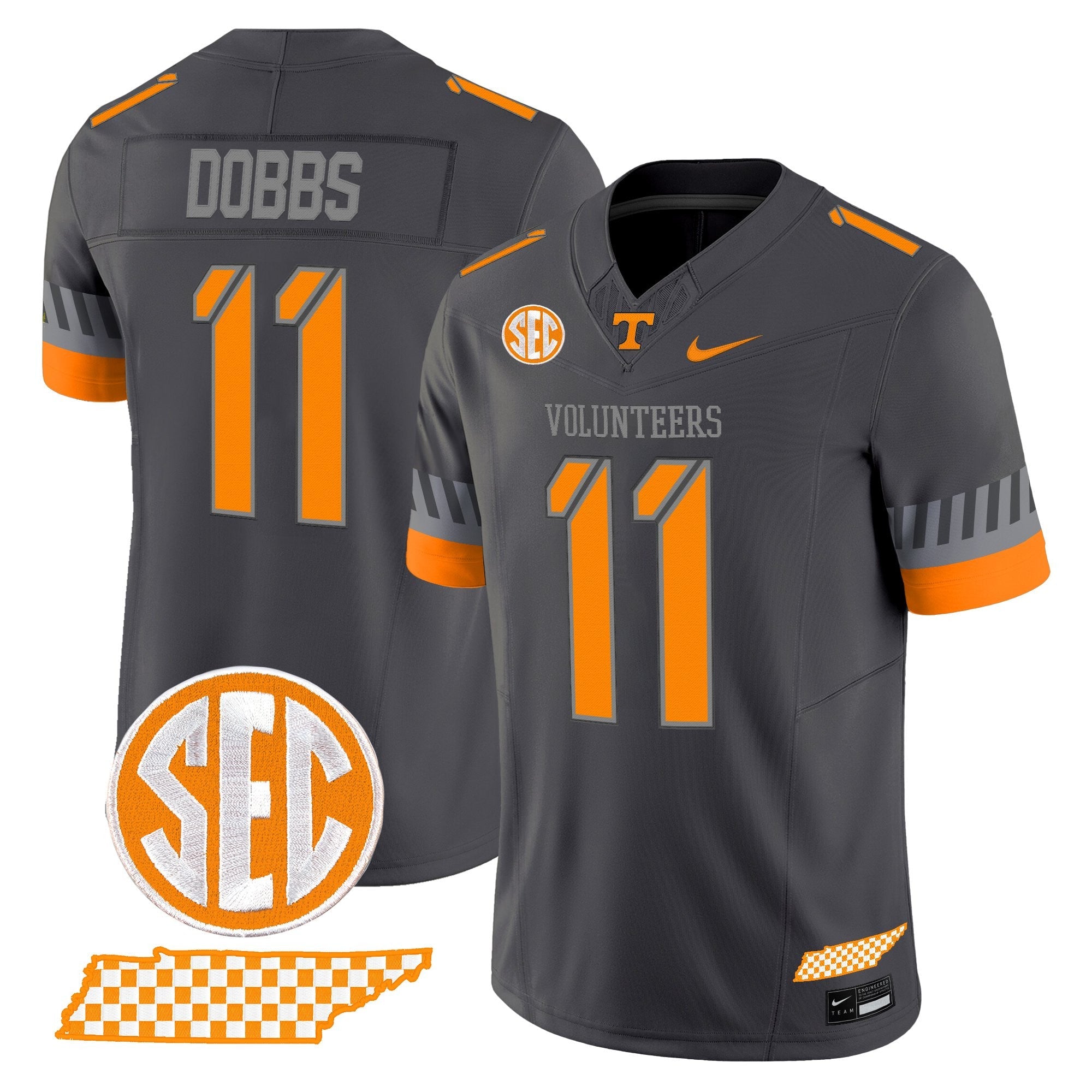 Tennessee Volunteers 2025 'Smokey Grey Series' Vapor Limited Jersey V2 - All Stitched