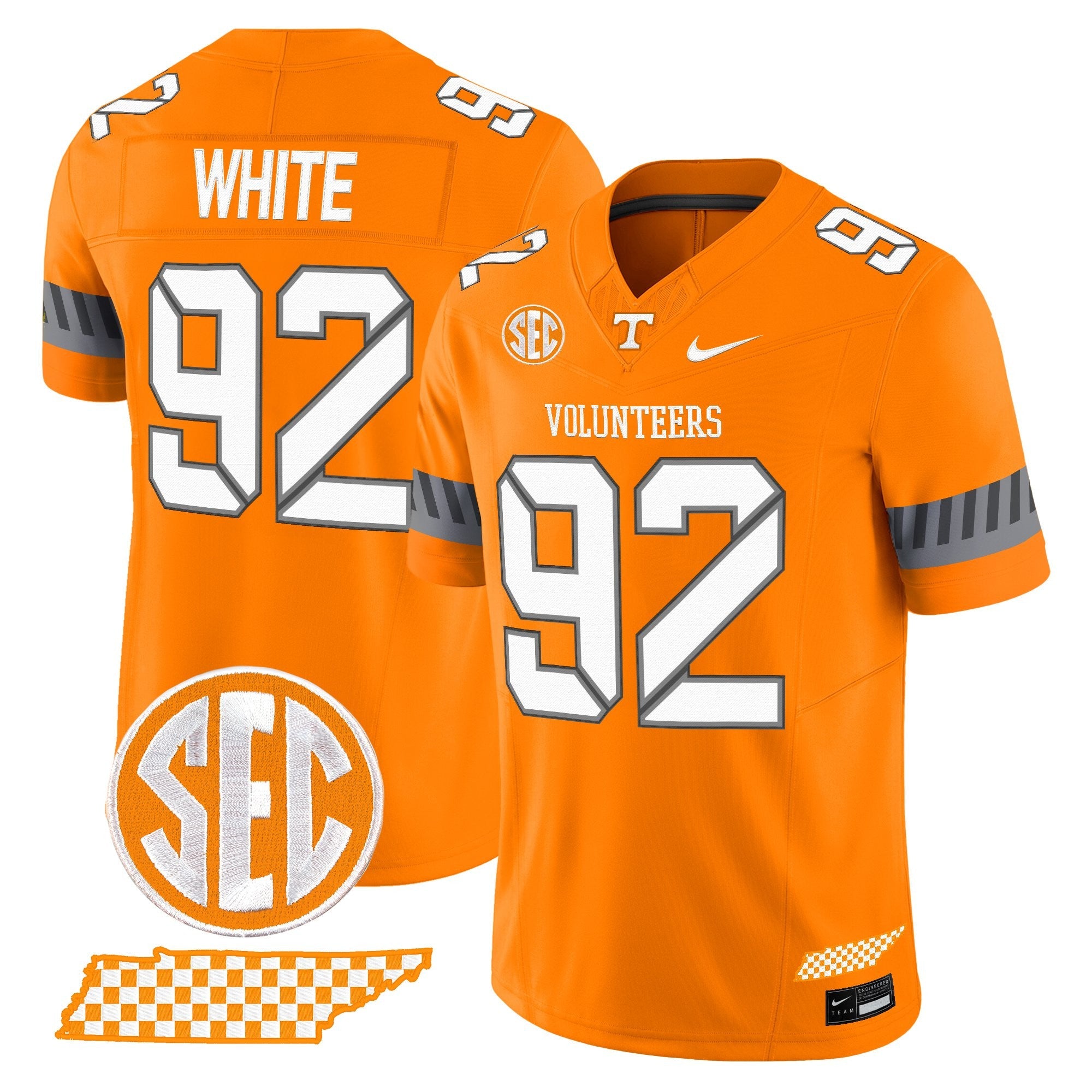 Tennessee Volunteers 2025 'Smokey Grey Series' Vapor Limited Jersey V2 - All Stitched