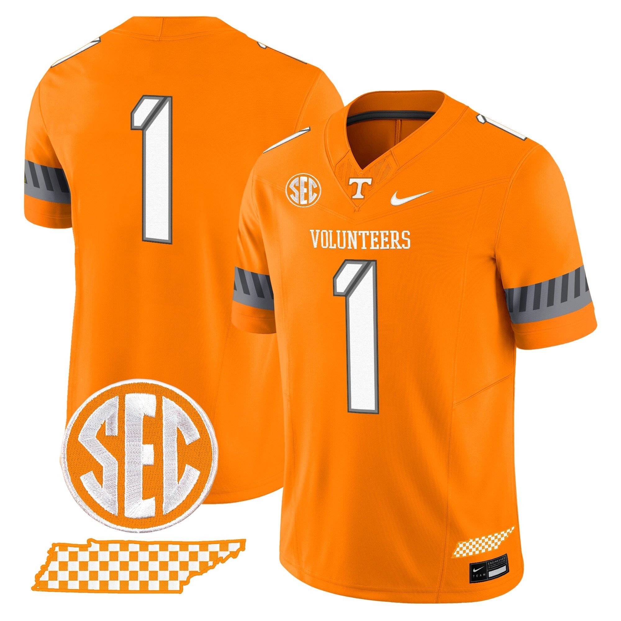Tennessee Volunteers 2025 'Smokey Grey Series' Vapor Limited Jersey V2 - All Stitched