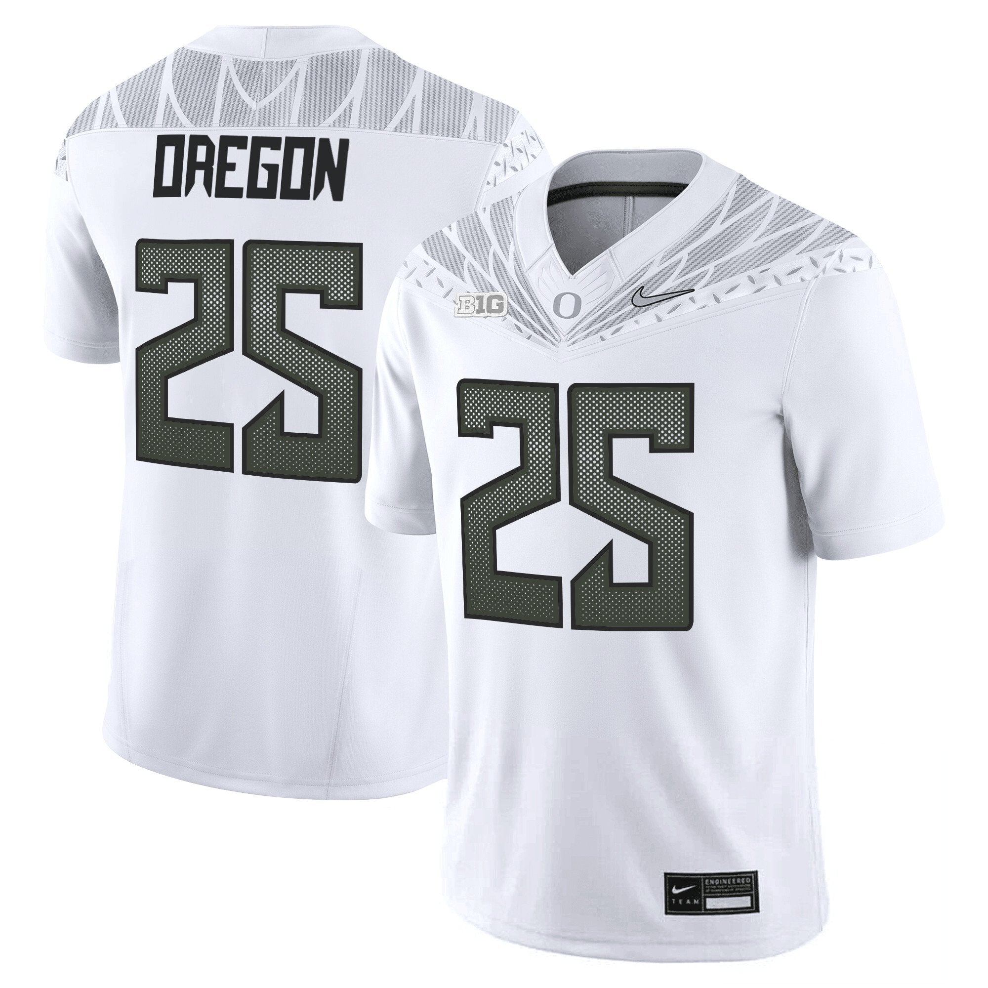 Oregon Ducks 2025 Vapor Limited Jersey V2 - All Stitched