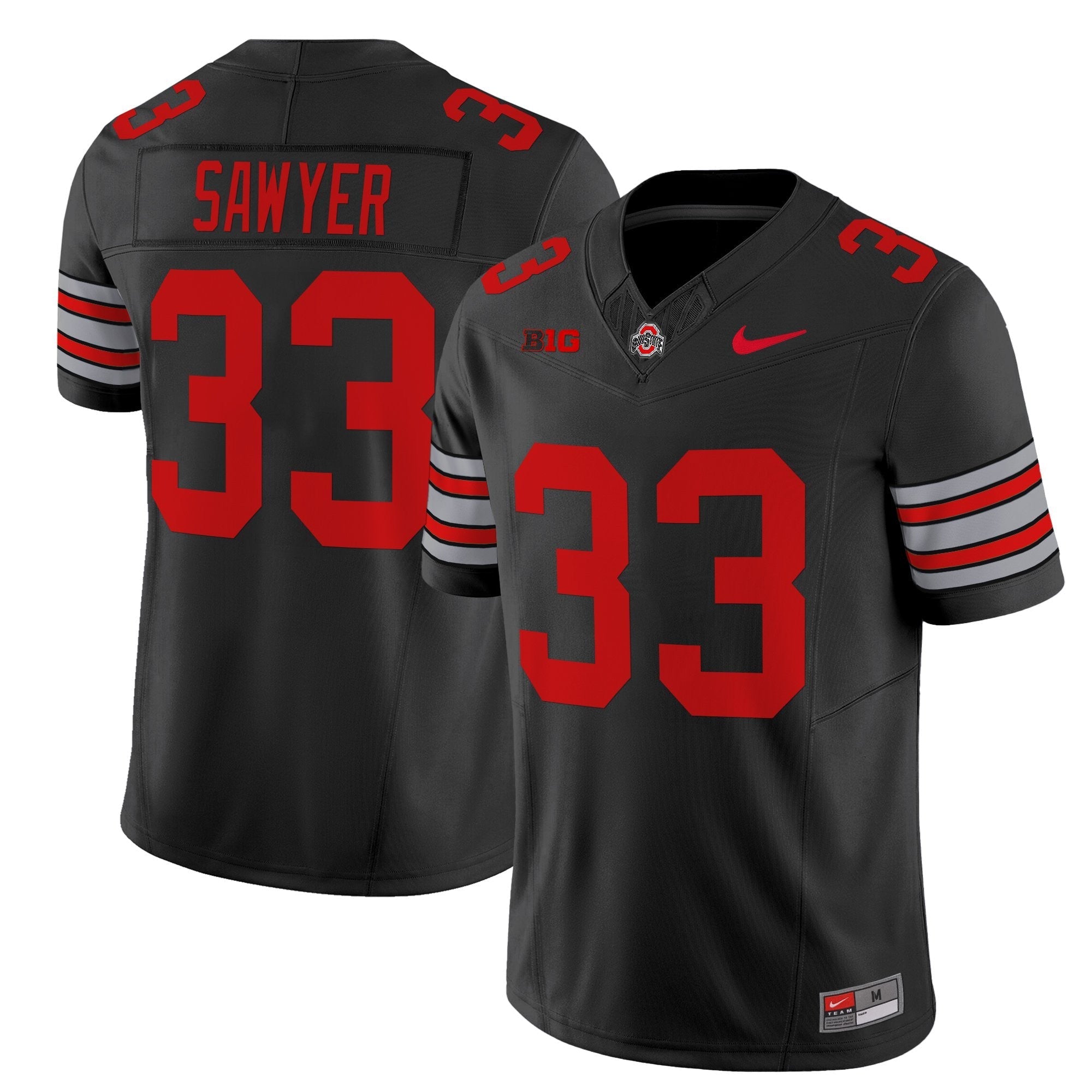 Ohio State Buckeyes 'Heritage Stripe' 2025/26 Vapor Limited Jersey - All Stitched