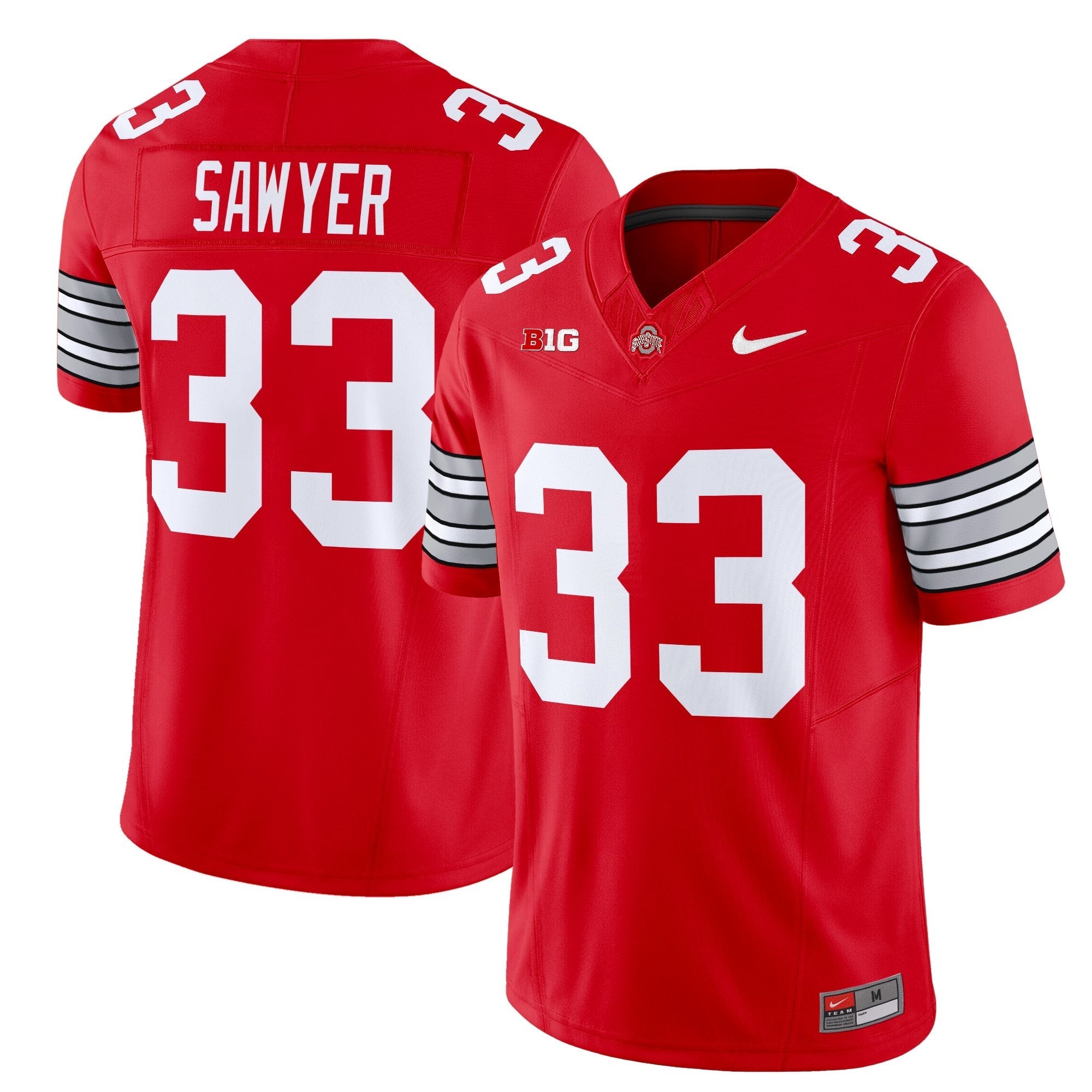 Ohio State Buckeyes 'Heritage Stripe' 2025/26 Vapor Limited Jersey - All Stitched