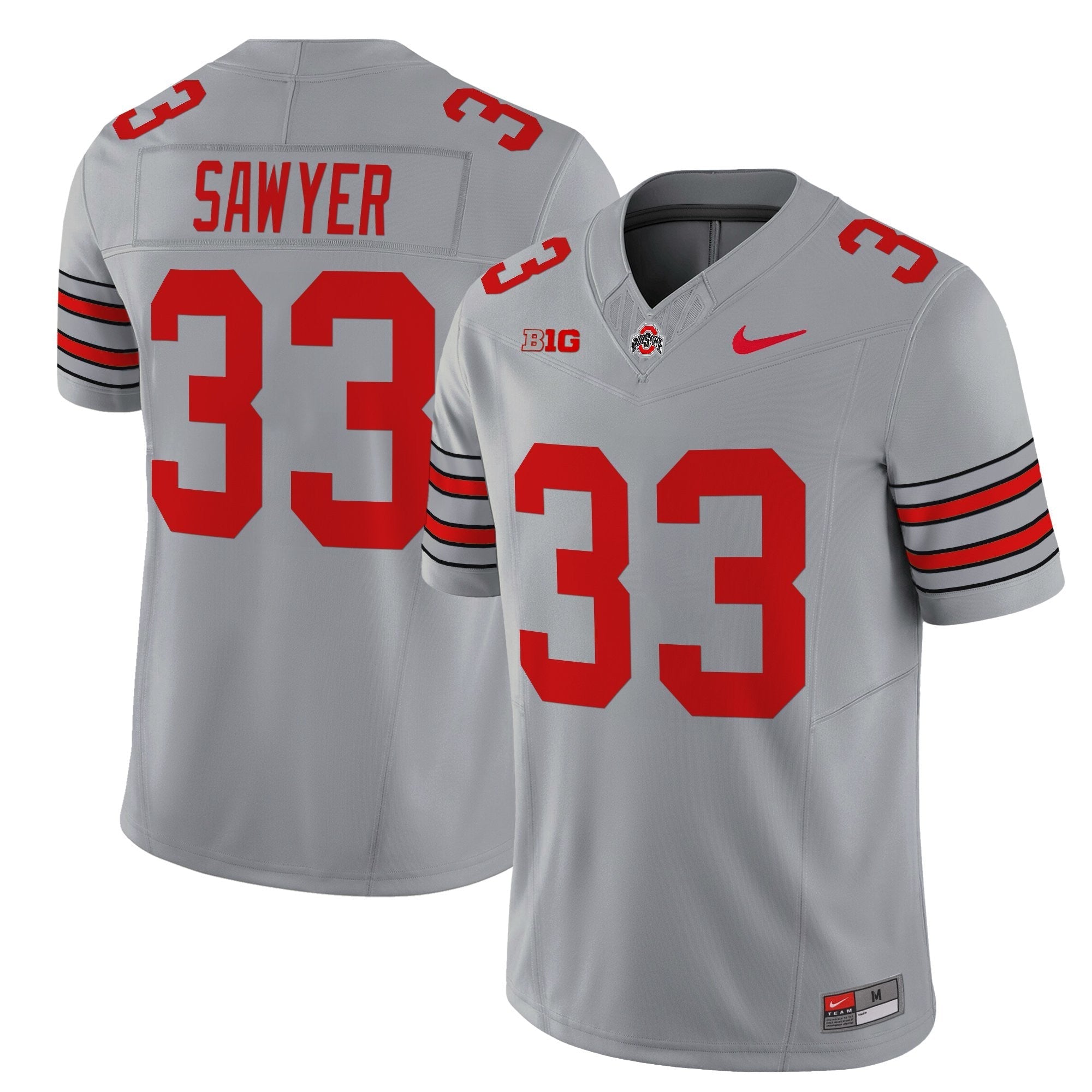 Ohio State Buckeyes 'Heritage Stripe' 2025/26 Vapor Limited Jersey - All Stitched
