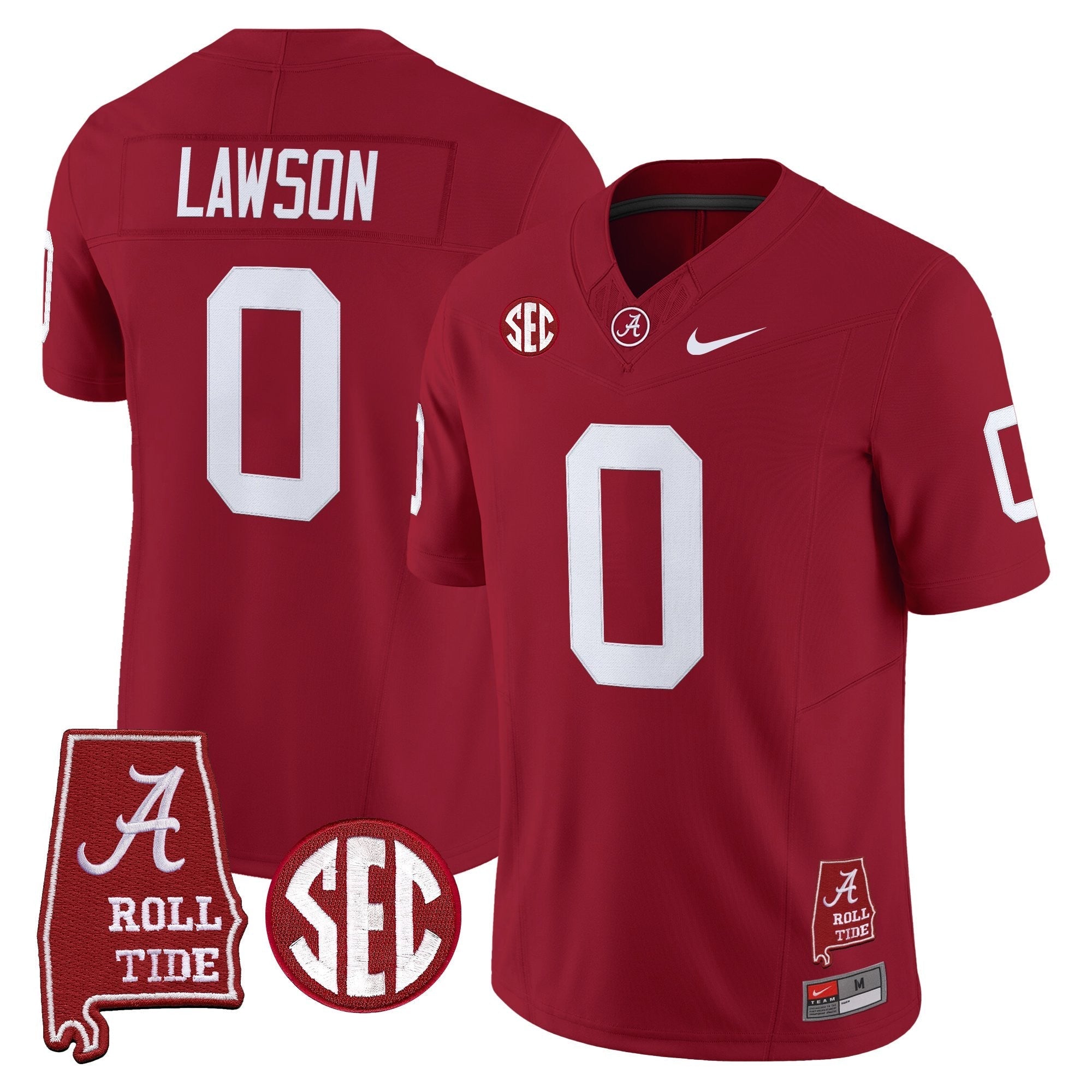 Alabama Crimson Tide Throwback Vapor Limited Jersey - Alabama Map - All Stitched