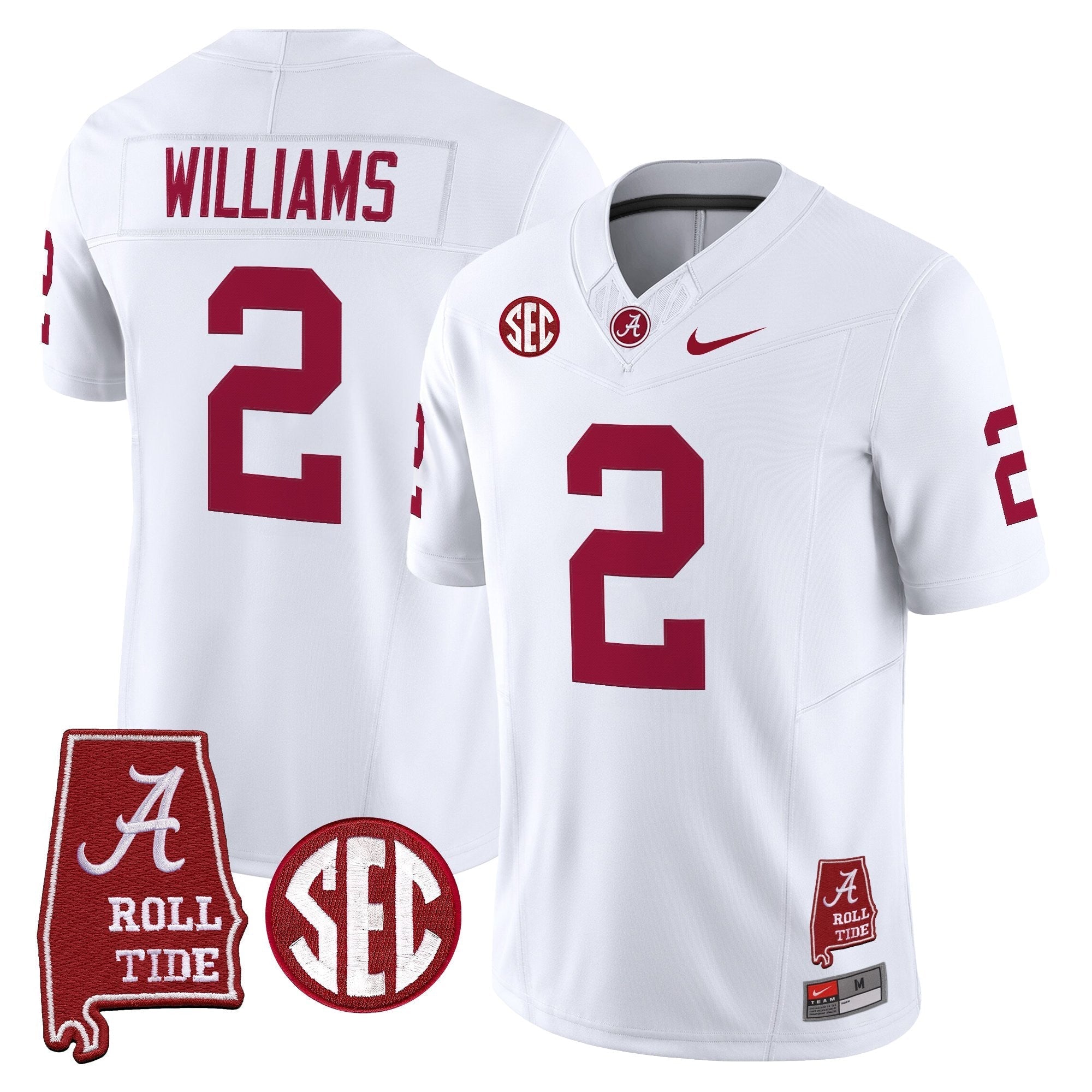 Alabama Crimson Tide Throwback Vapor Limited Jersey - Alabama Map - All Stitched