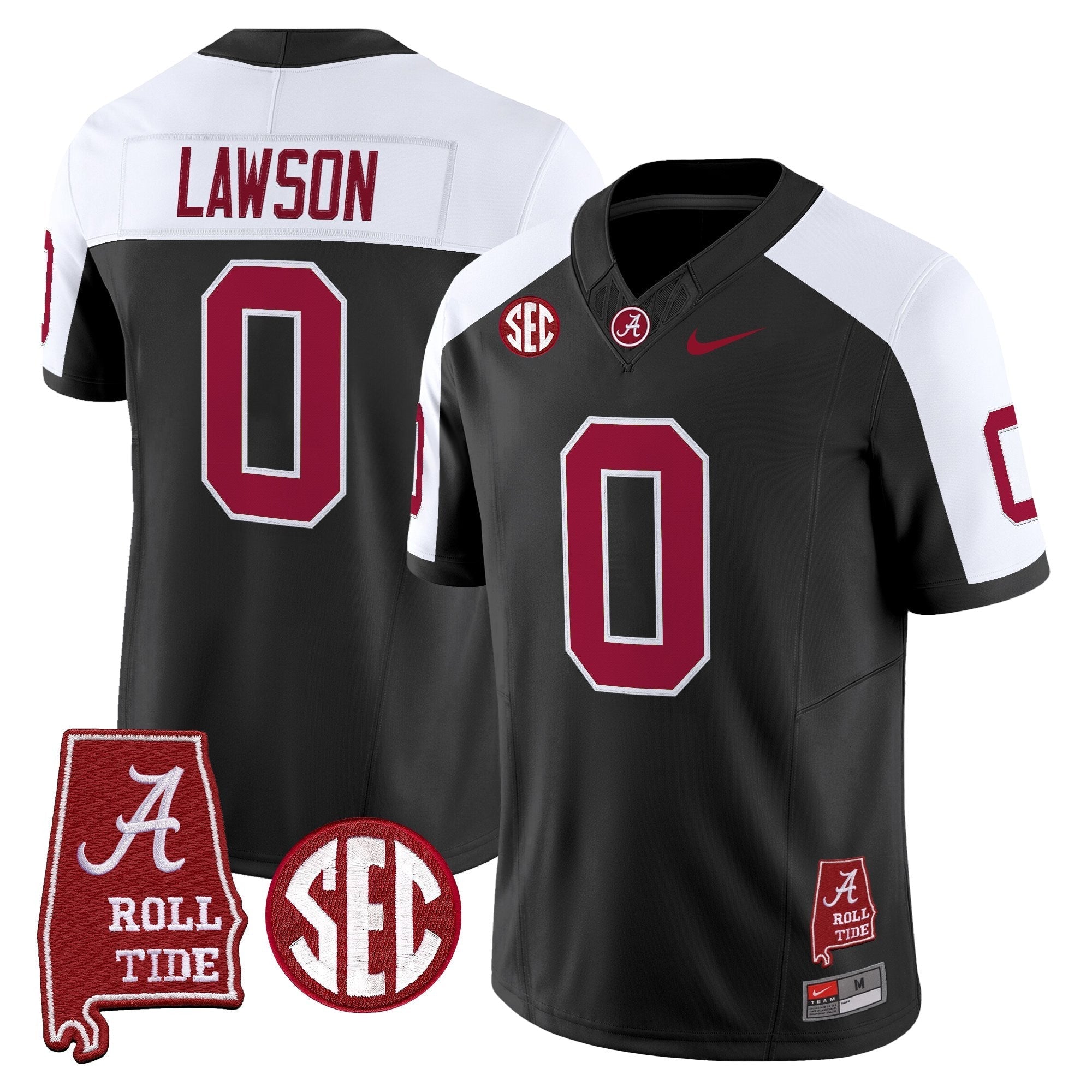 Alabama Crimson Tide Throwback Vapor Limited Jersey - Alabama Map - All Stitched