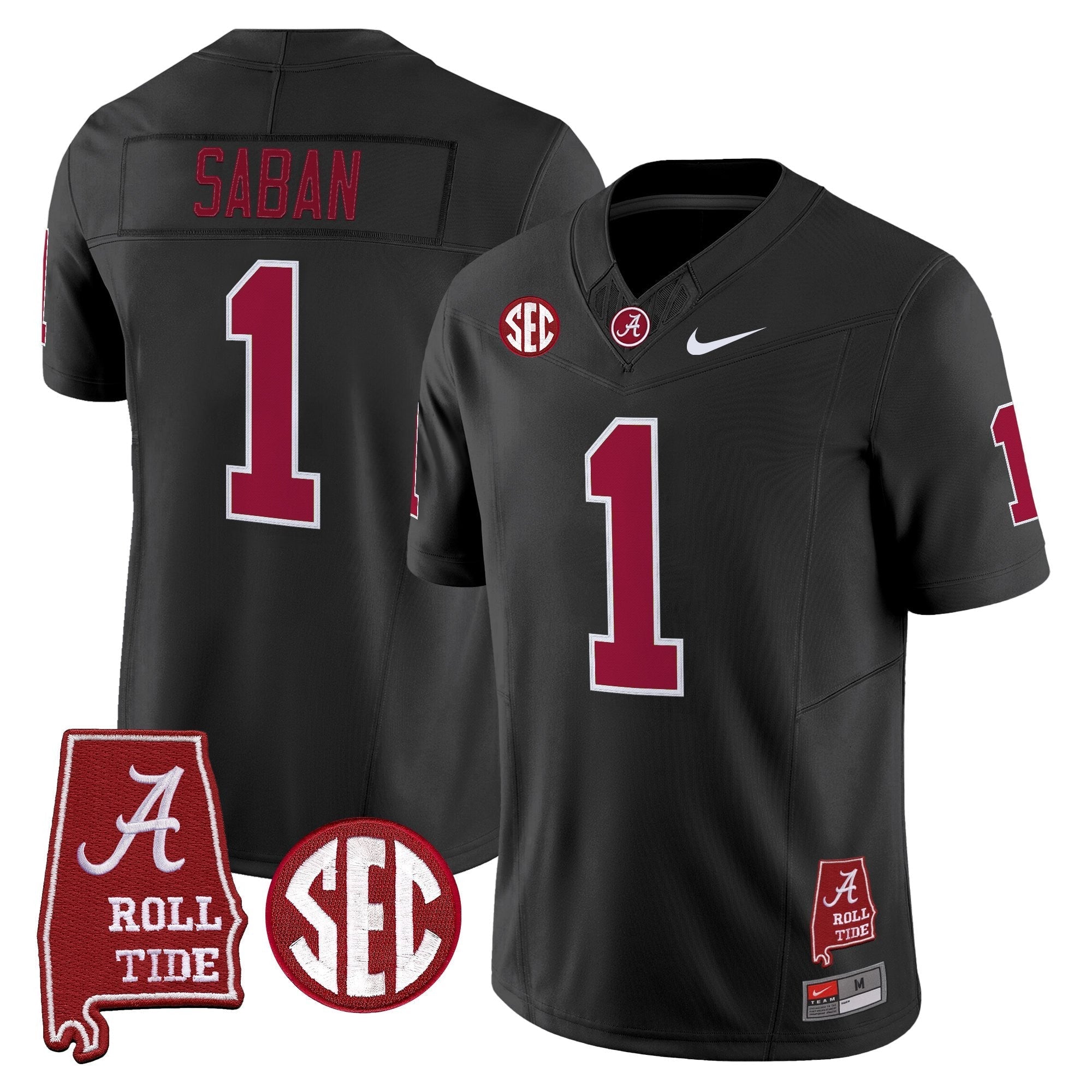 Alabama Crimson Tide Throwback Vapor Limited Jersey - Alabama Map - All Stitched