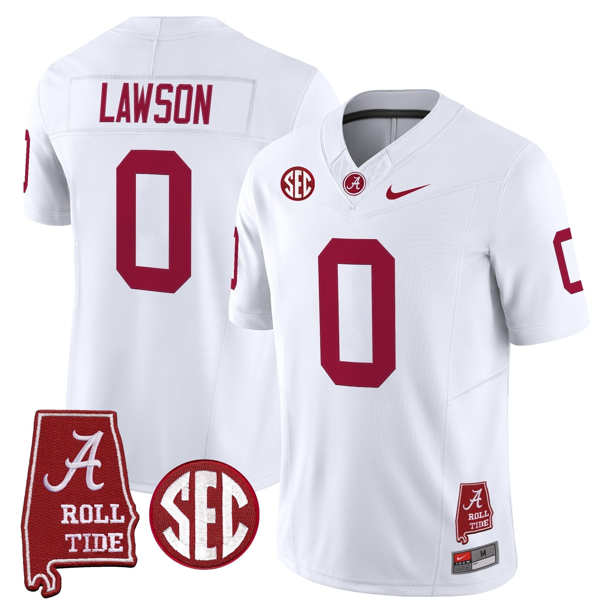 Alabama Crimson Tide Throwback Vapor Limited Jersey - Alabama Map - All Stitched