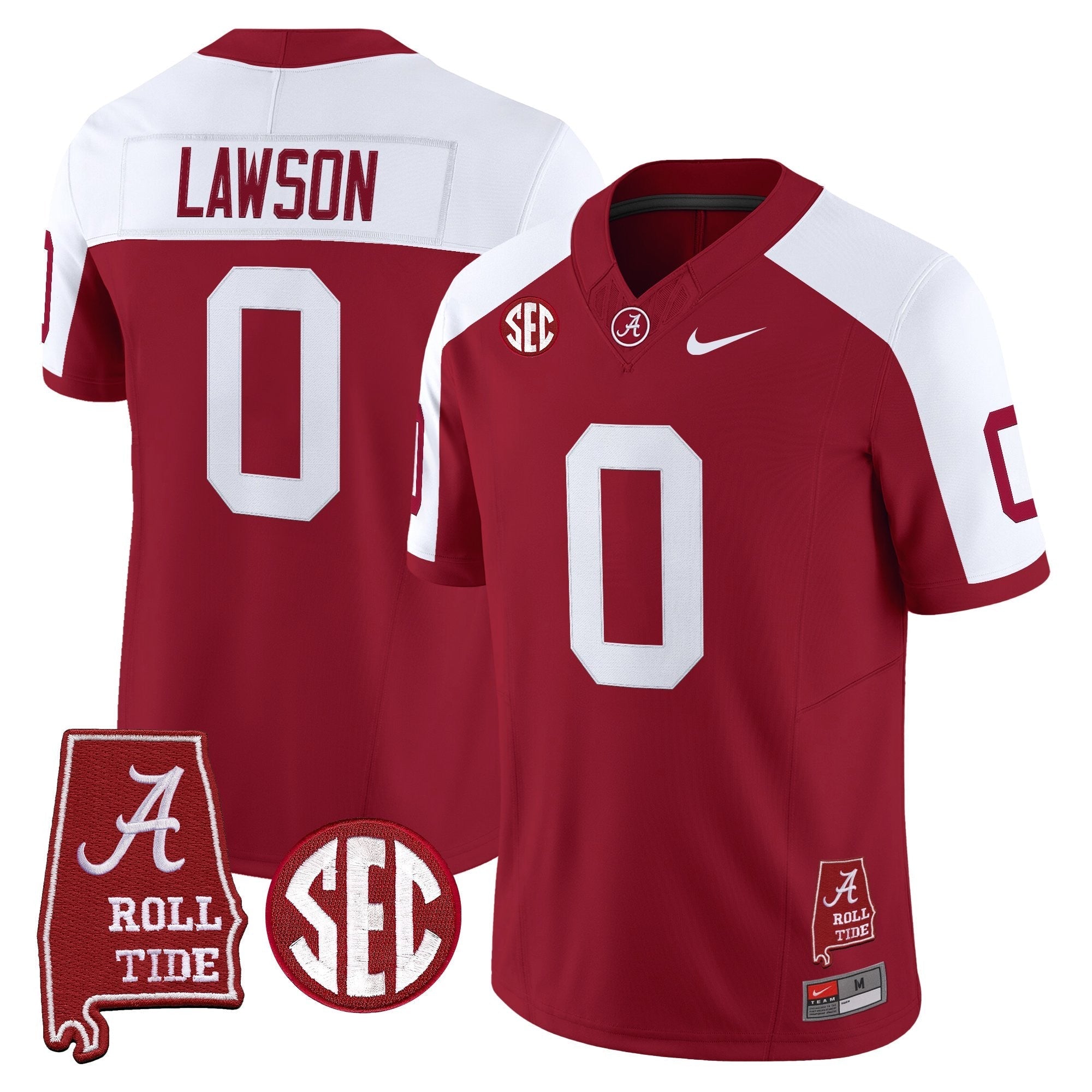 Alabama Crimson Tide Throwback Vapor Limited Jersey - Alabama Map - All Stitched