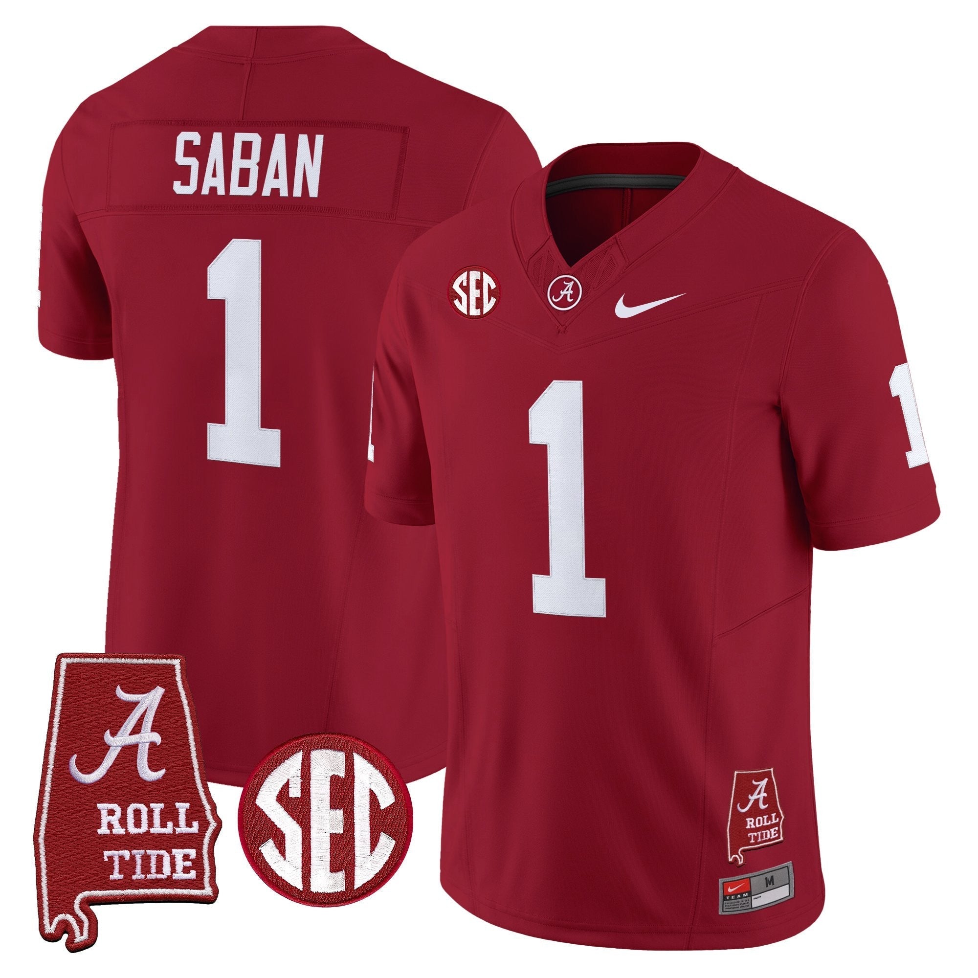 Alabama Crimson Tide Throwback Vapor Limited Jersey - Alabama Map - All Stitched
