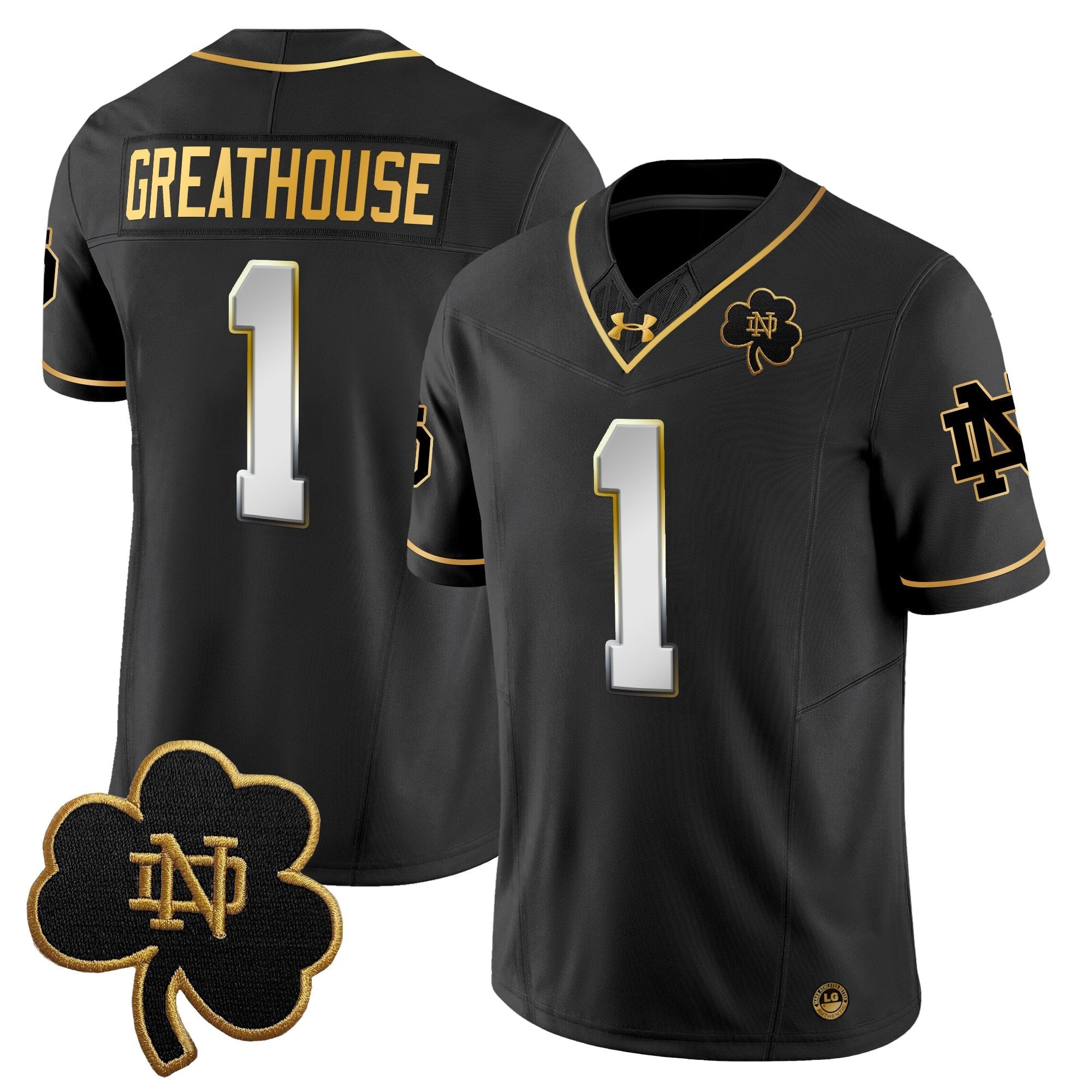 Notre Dame Fighting Irish 2025 Gold Vapor Limited Jersey - All Stitched
