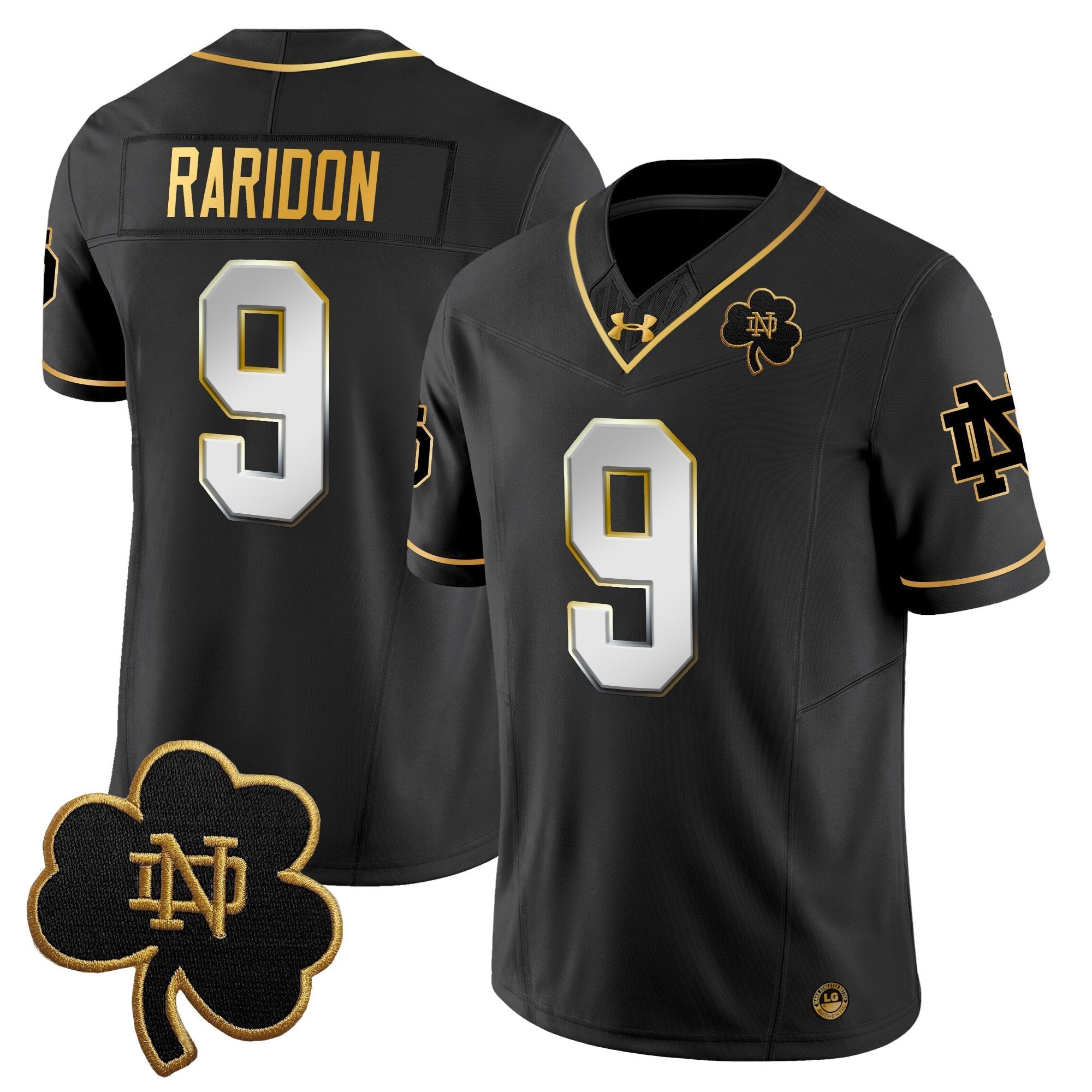 Notre Dame Fighting Irish 2025 Gold Vapor Limited Jersey - All Stitched