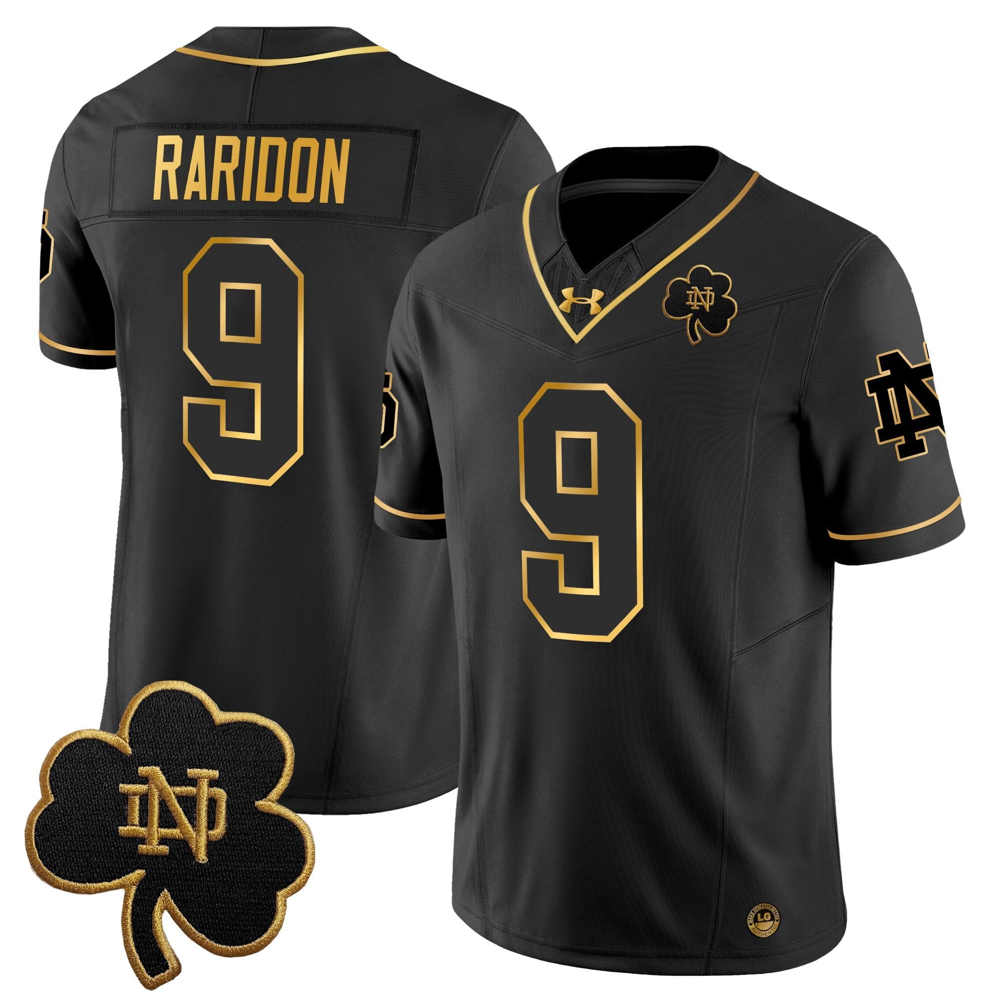 Notre Dame Fighting Irish 2025 Gold Vapor Limited Jersey - All Stitched