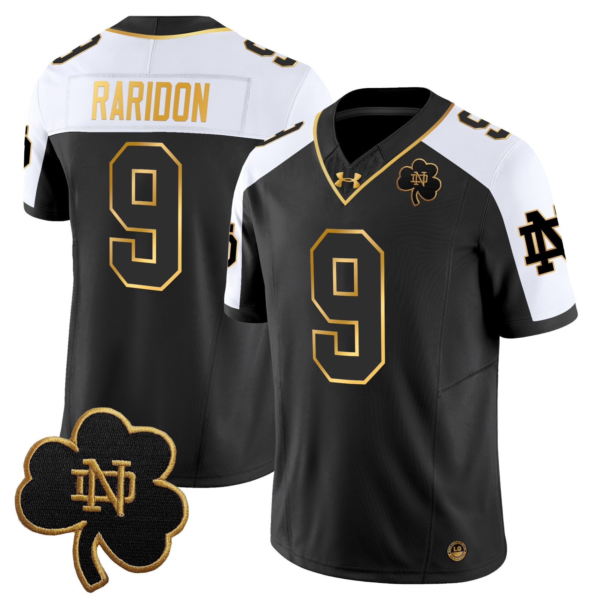 Notre Dame Fighting Irish 2025 Gold Vapor Limited Jersey - All Stitched