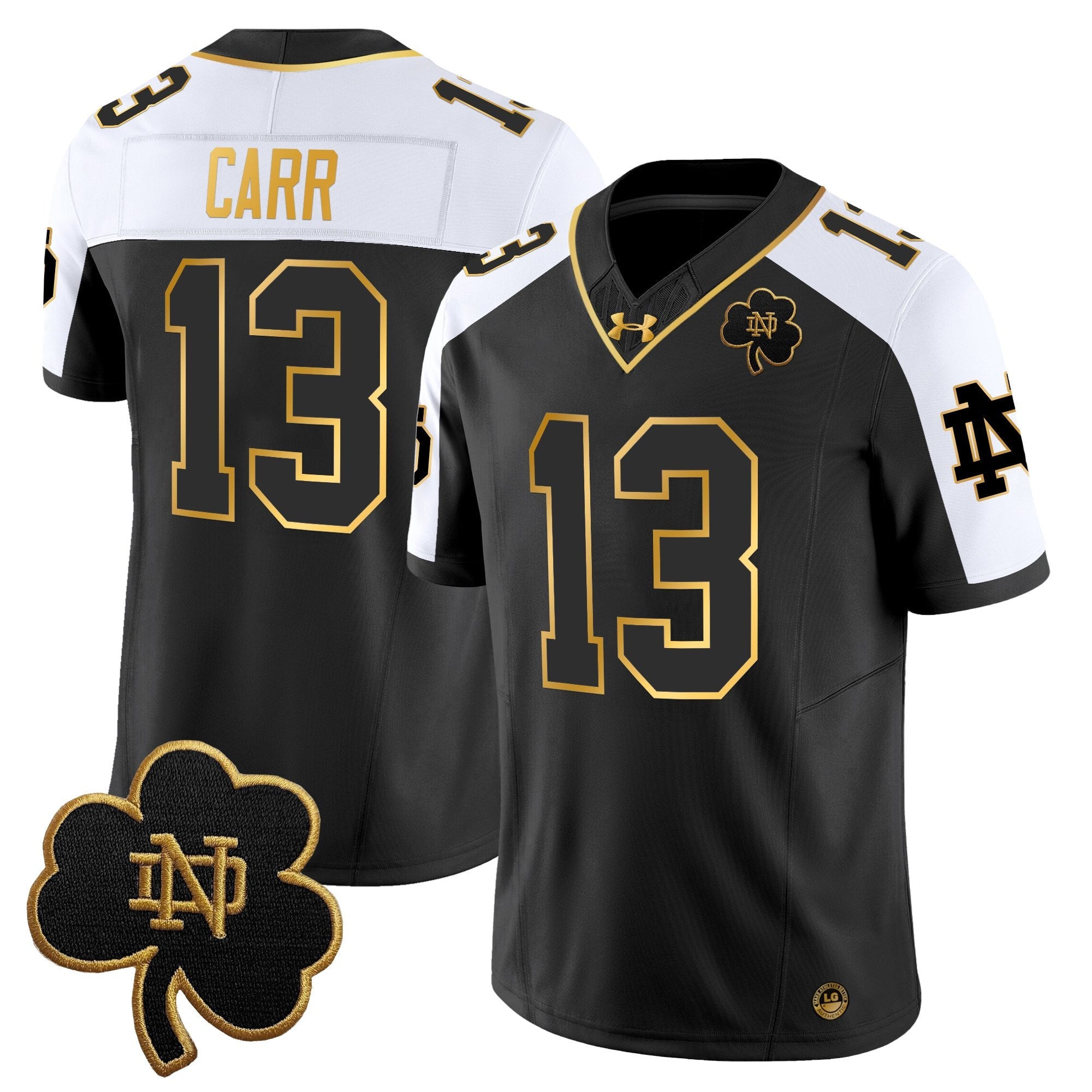 Notre Dame Fighting Irish 2025 Gold Vapor Limited Jersey - All Stitched