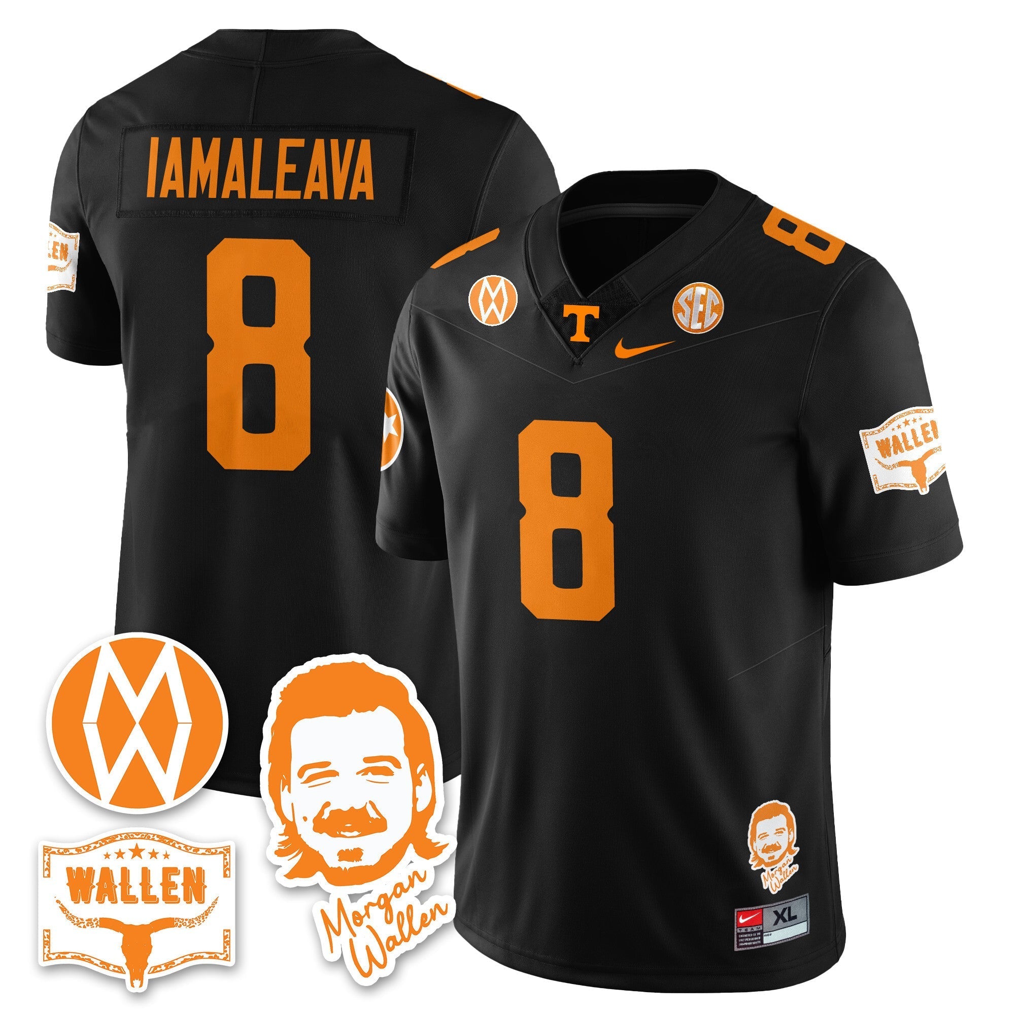 Tennessee Volunteers Morgan Wallen 2025 Jersey - All Stitched