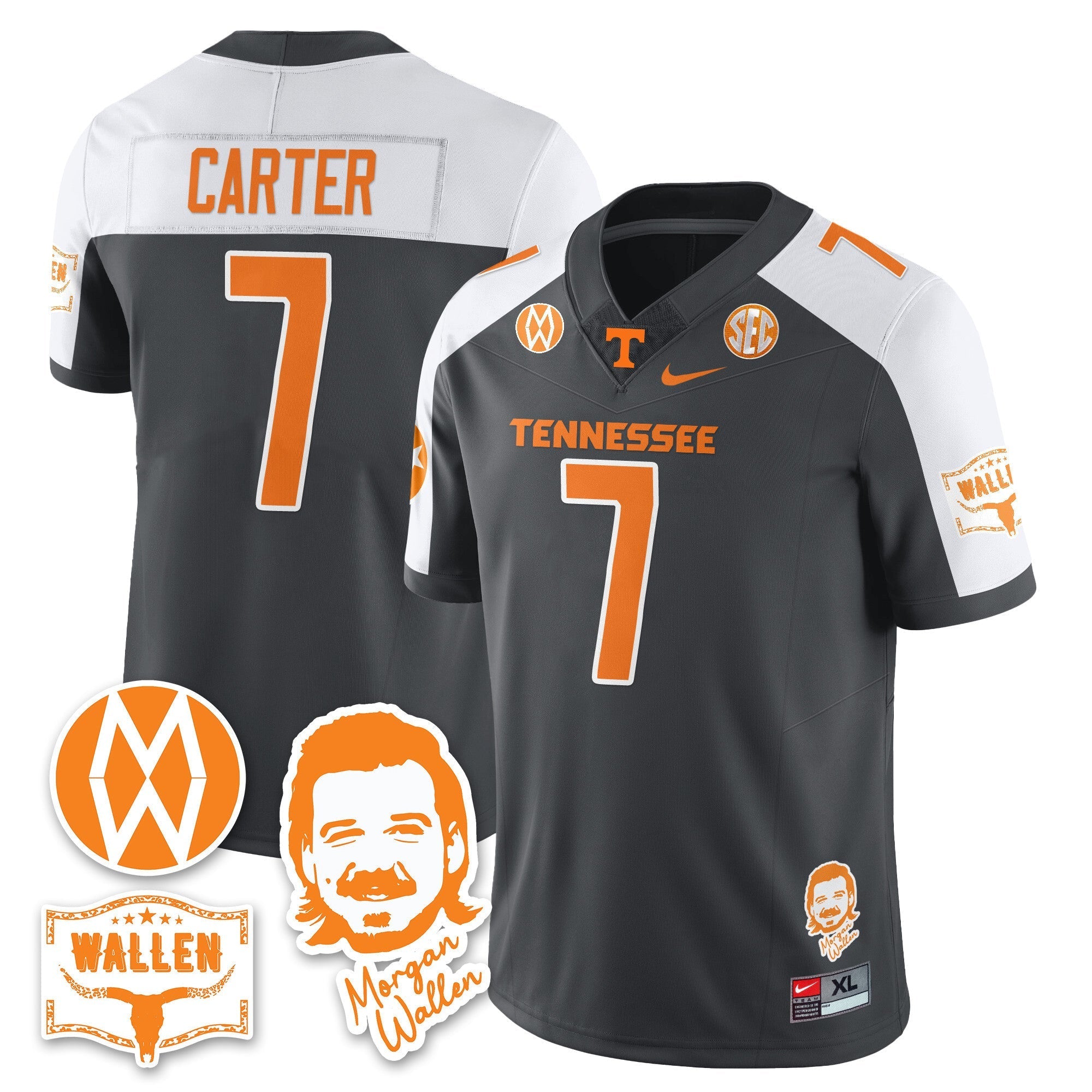 Tennessee Volunteers Morgan Wallen 2025 Jersey - All Stitched