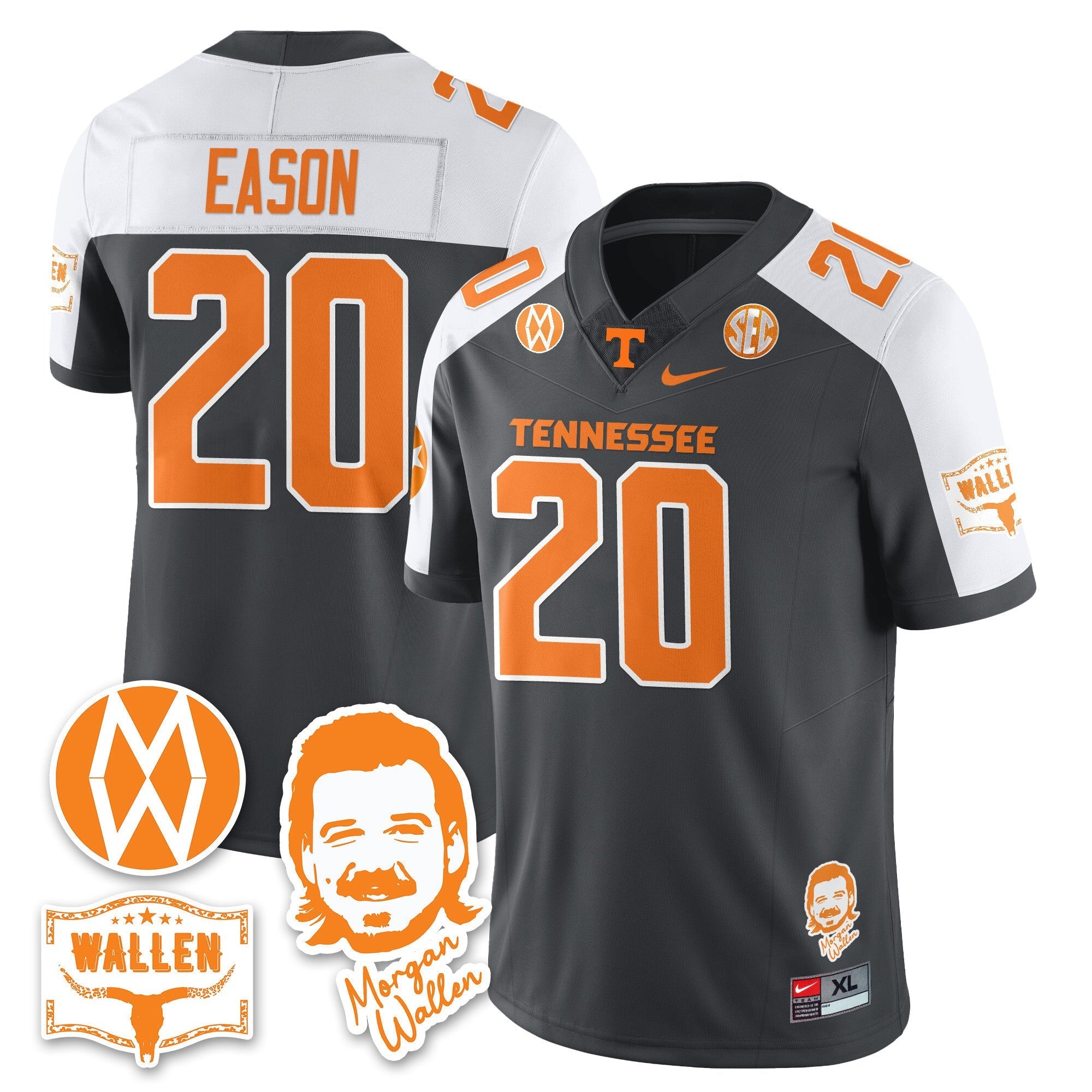 Tennessee Volunteers Morgan Wallen 2025 Jersey - All Stitched