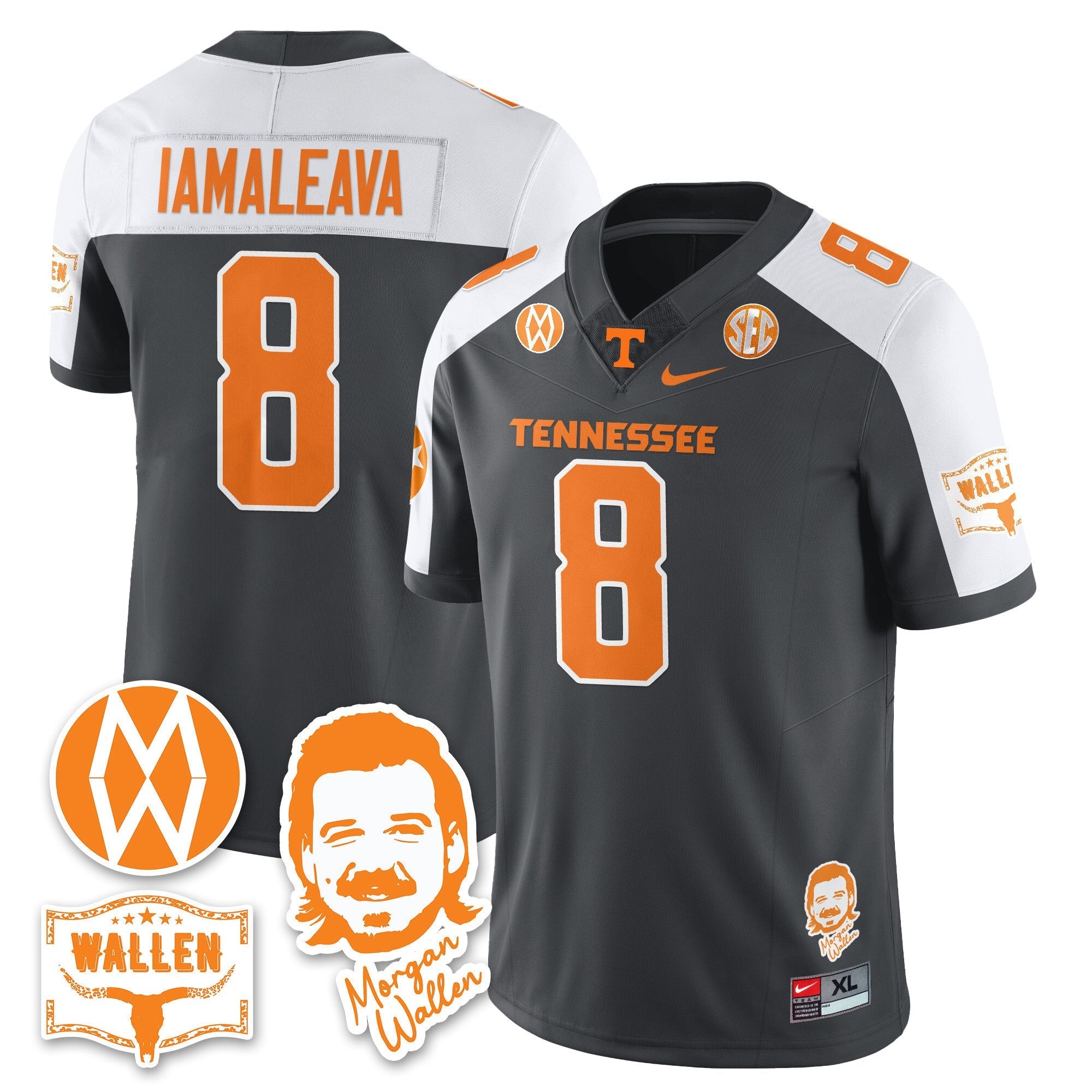 Tennessee Volunteers Morgan Wallen 2025 Jersey - All Stitched