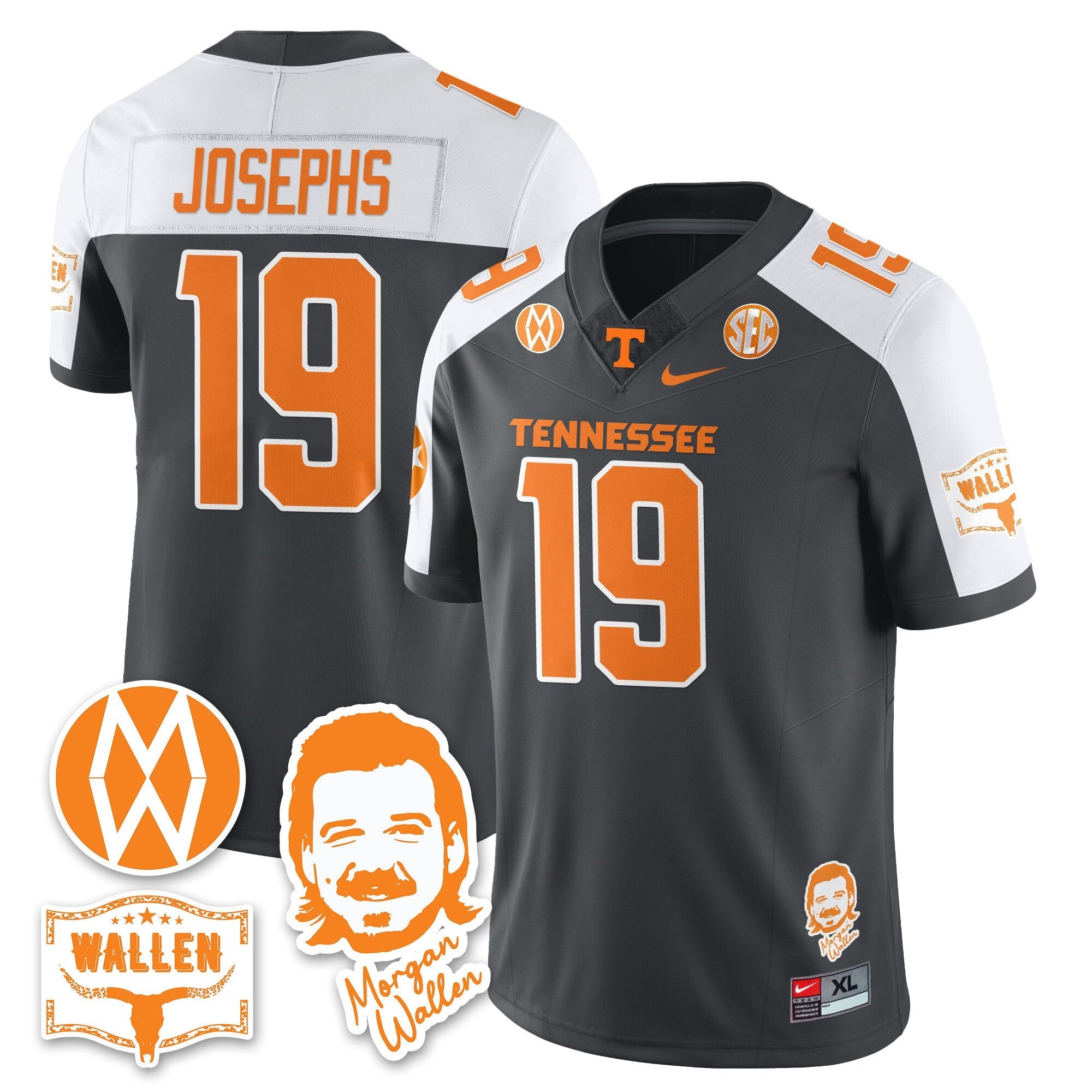 Tennessee Volunteers Morgan Wallen 2025 Jersey - All Stitched