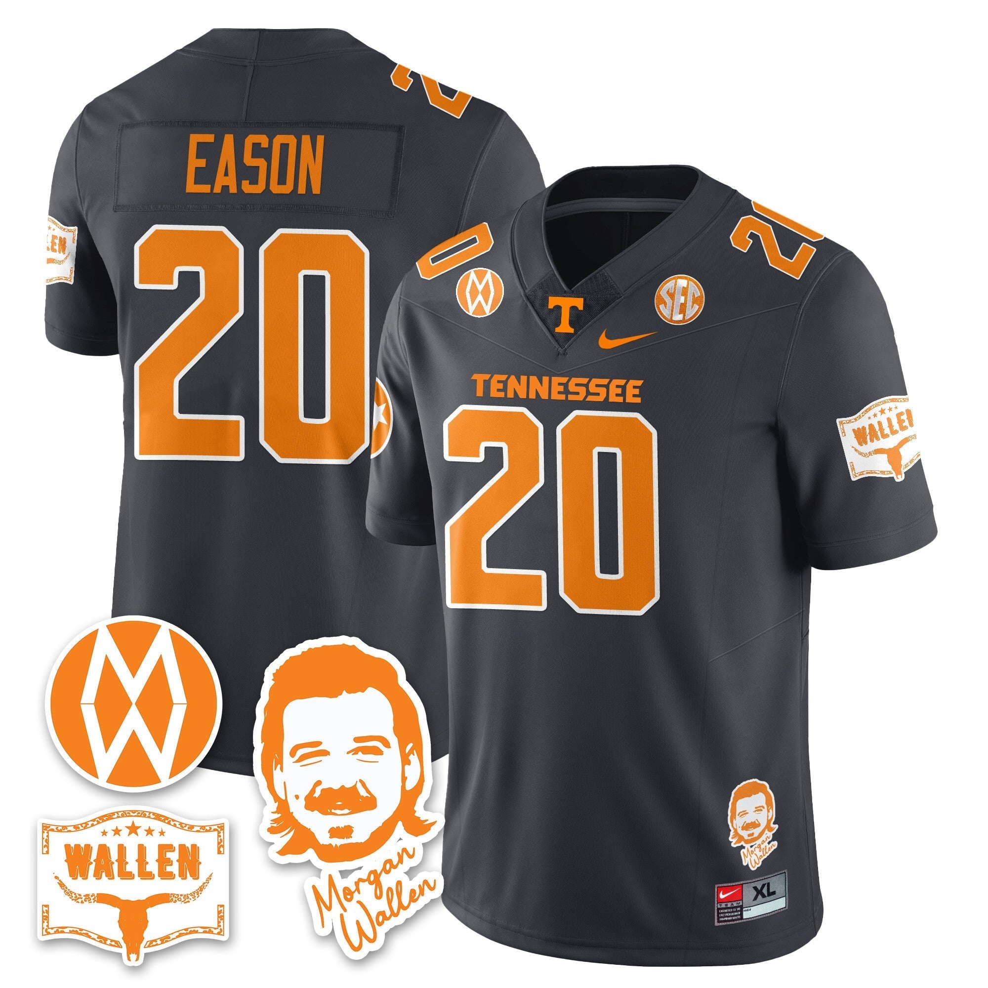 Tennessee Volunteers Morgan Wallen 2025 Jersey - All Stitched