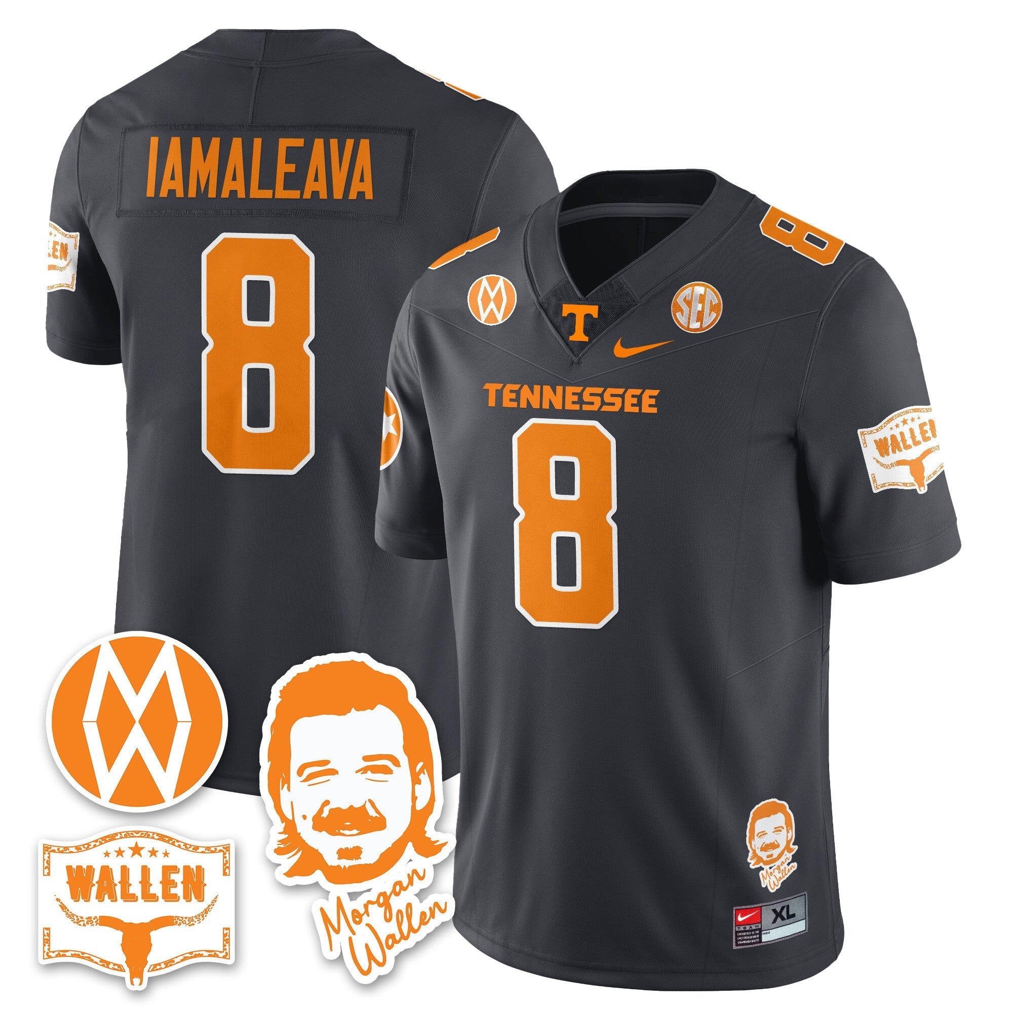Tennessee Volunteers Morgan Wallen 2025 Jersey - All Stitched