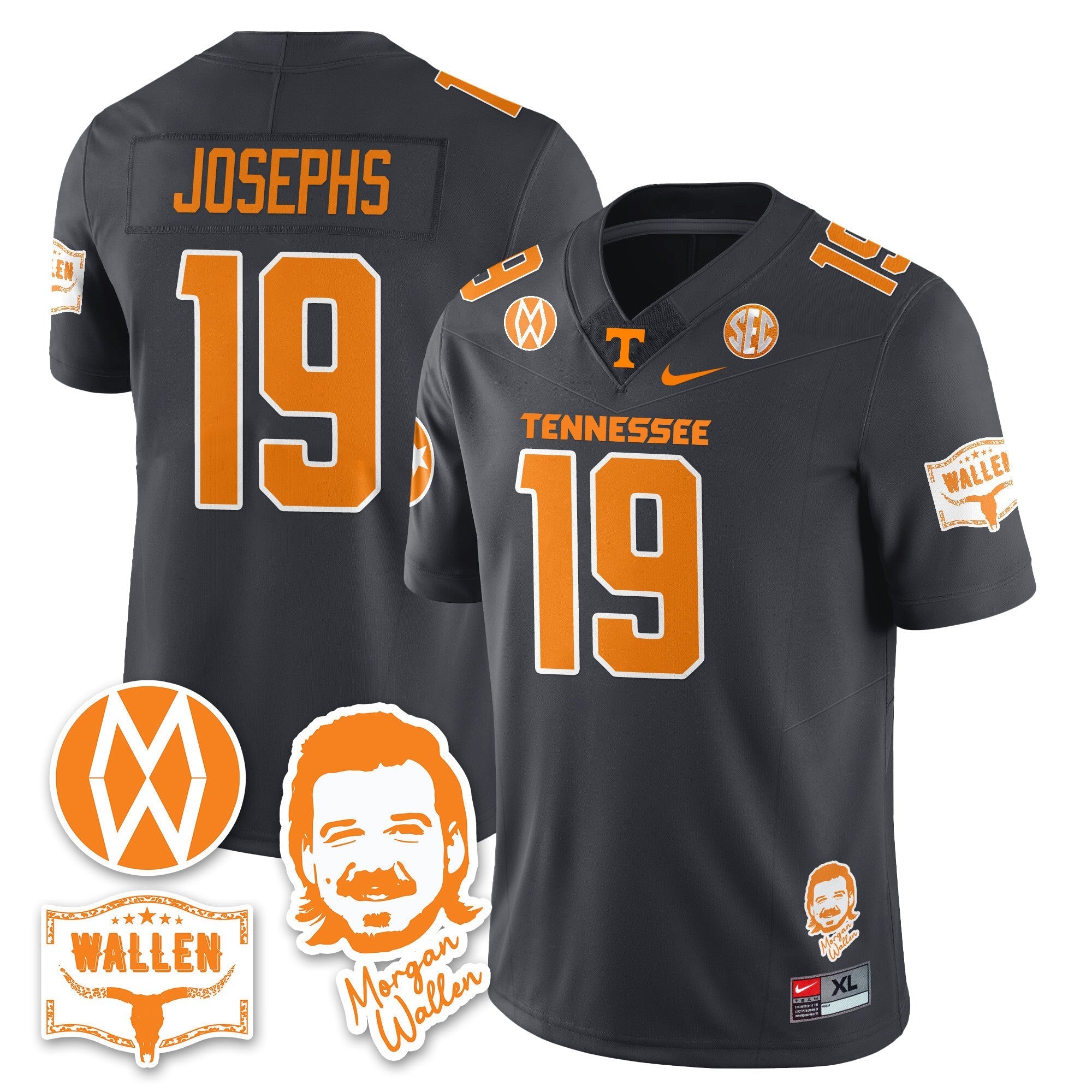 Tennessee Volunteers Morgan Wallen 2025 Jersey - All Stitched