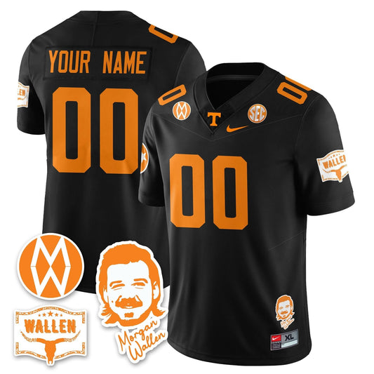 Custom Tennessee Volunteers Jersey Name, Number Morgan Wallen 2025 All Stitched