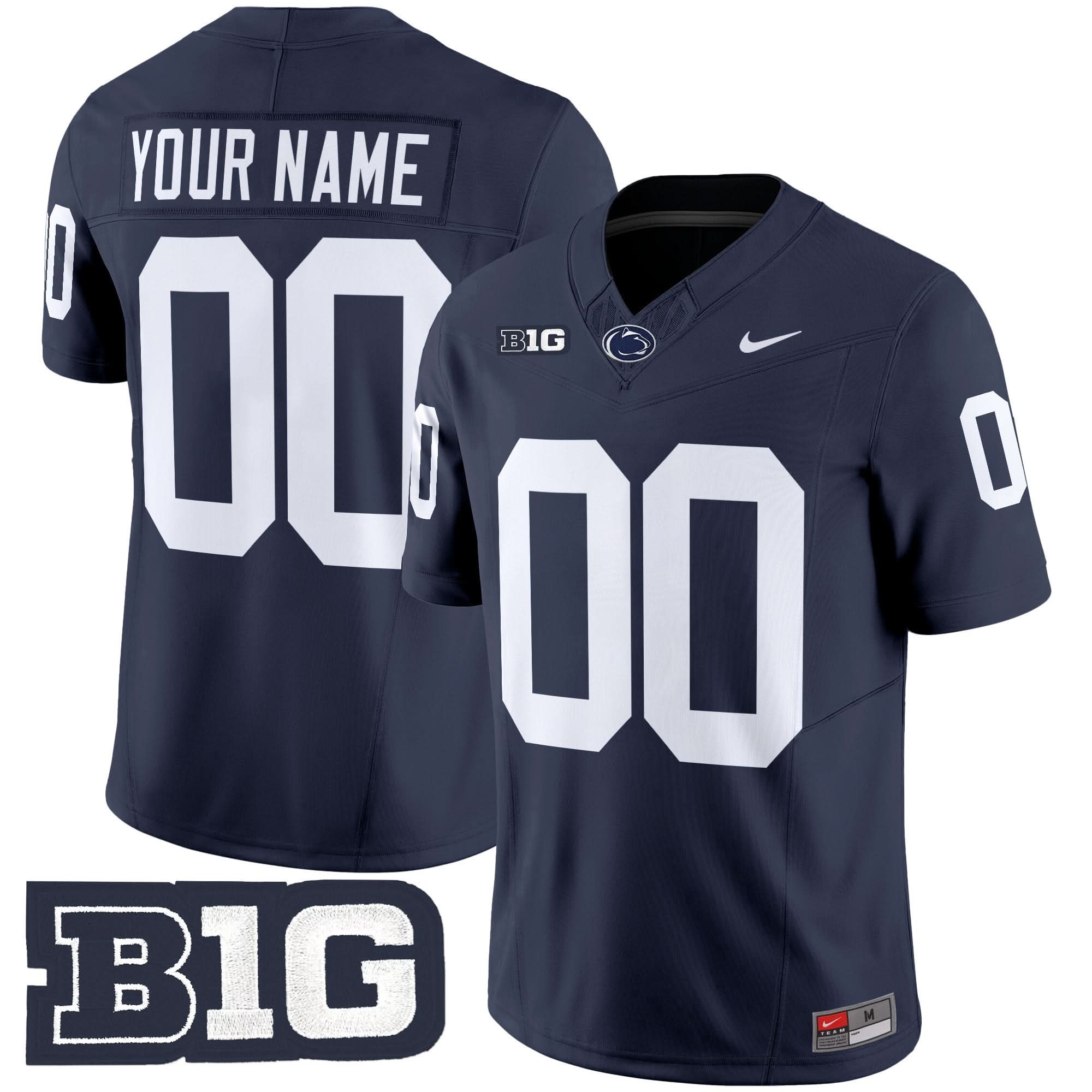 Custom Penn State Nittany Lions Jersey 2025 Vapor Limited - All Stitched
