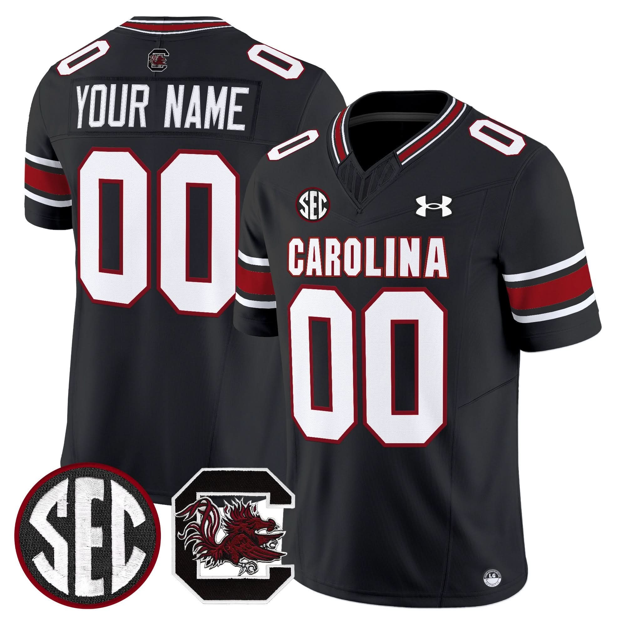 Custom South Carolina Gamecocks Jersey 2025 Vapor Limited - All Stitched