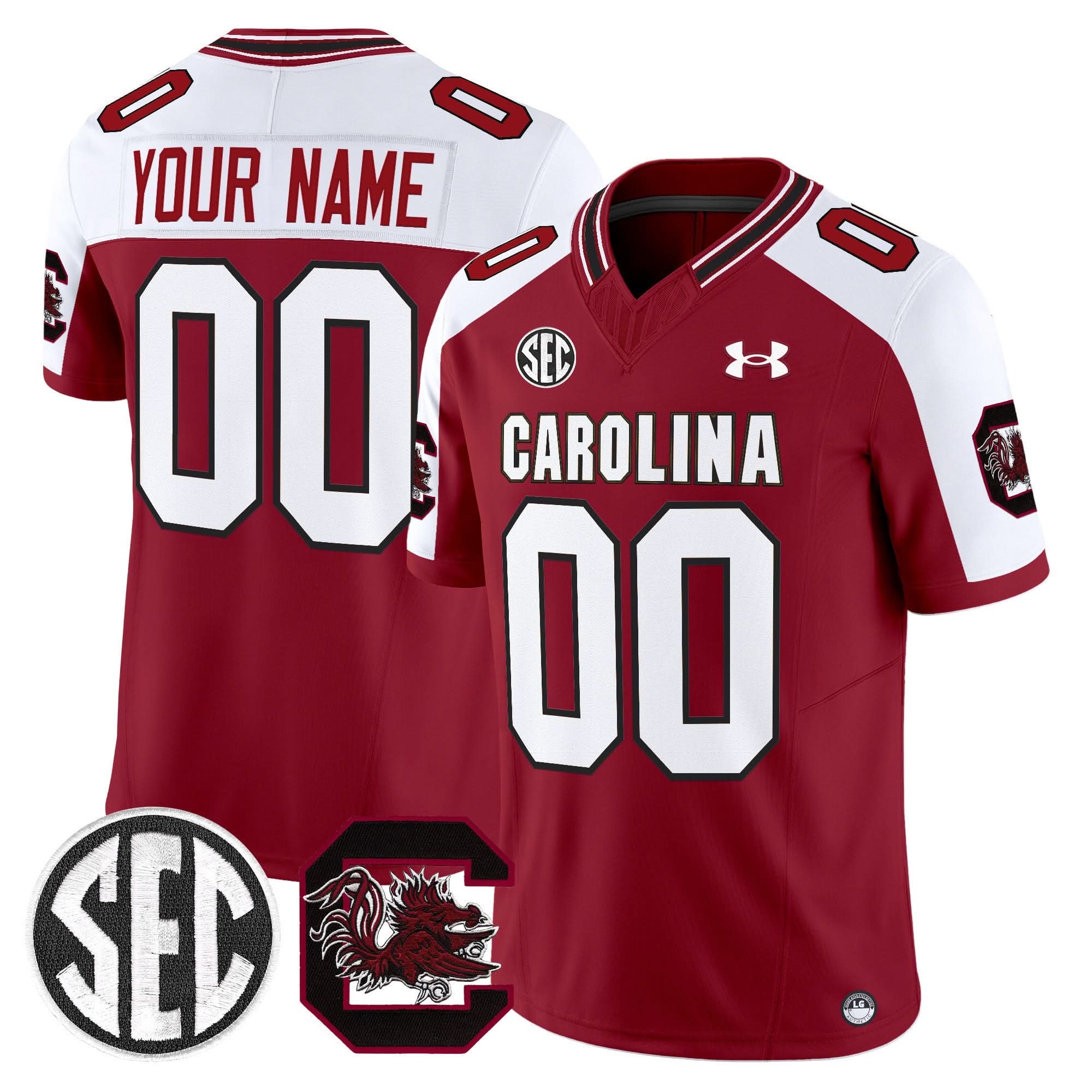 Custom South Carolina Gamecocks Jersey 2025 Vapor Limited - All Stitched