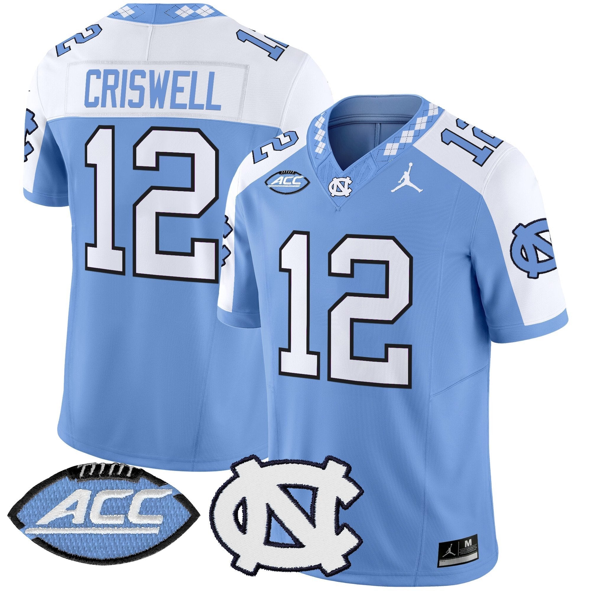 North Carolina Tar Heels 2025 Vapor Limited Jersey - All Stitched