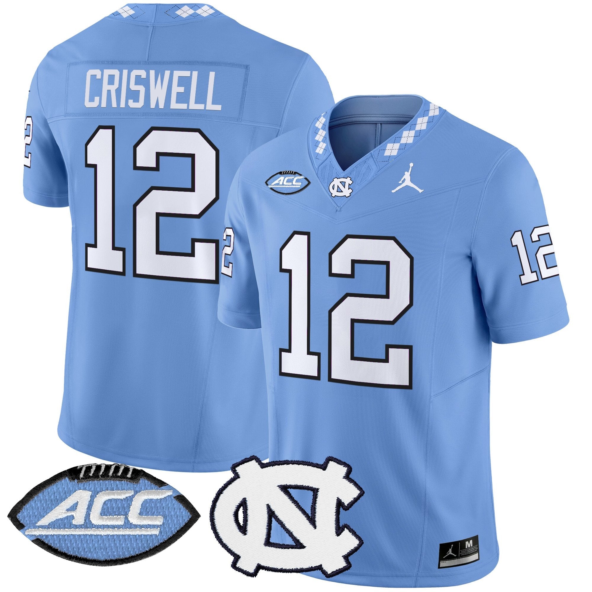 North Carolina Tar Heels 2025 Vapor Limited Jersey - All Stitched