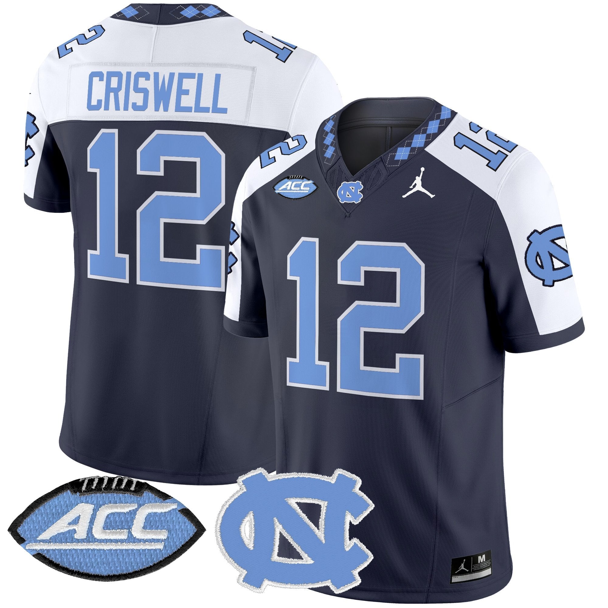 North Carolina Tar Heels 2025 Vapor Limited Jersey - All Stitched