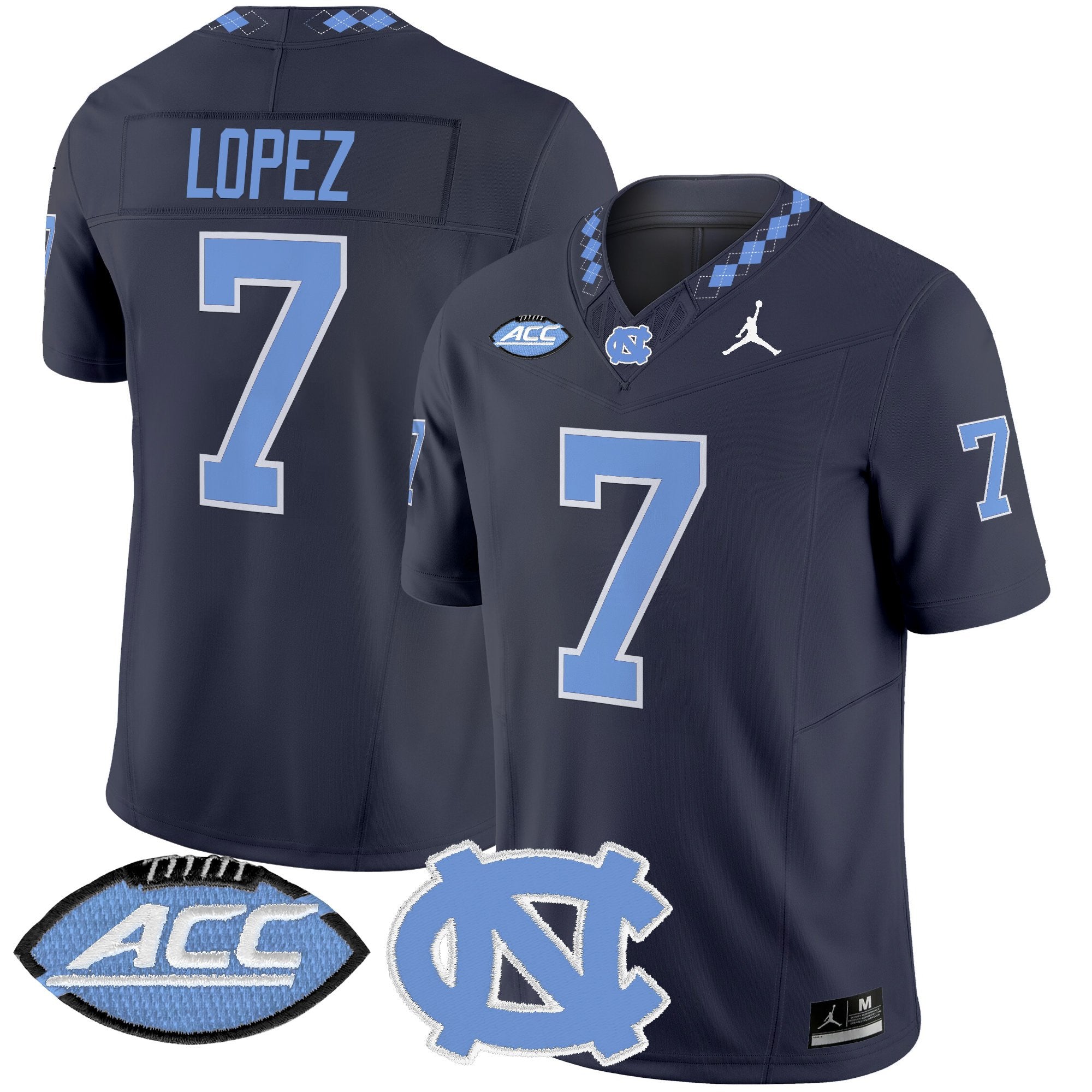 North Carolina Tar Heels 2025 Vapor Limited Jersey - All Stitched